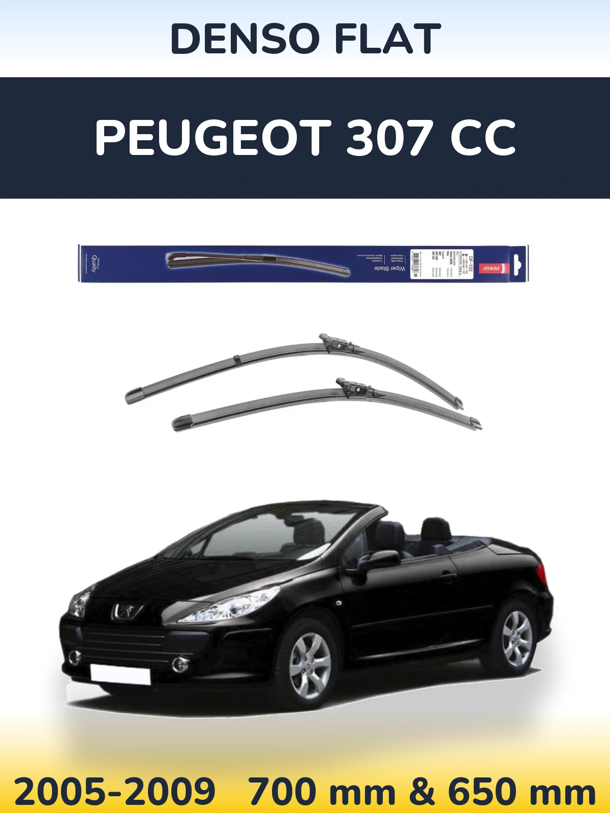 Ștergătoare Denso Flat pentru Peugeot 307 CC