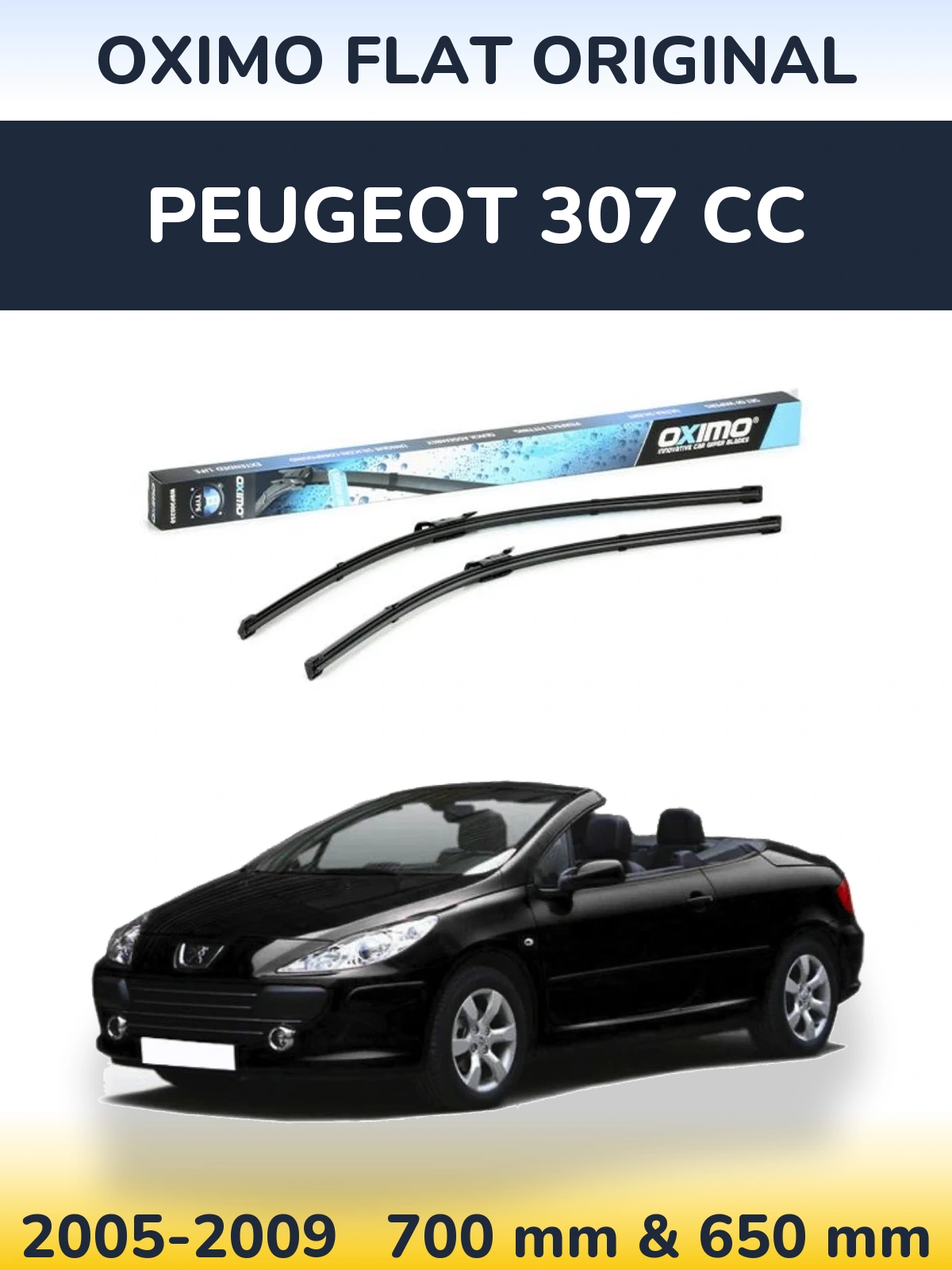 Ștergătoare Oximo Flat Original pentru Peugeot 307 CC
