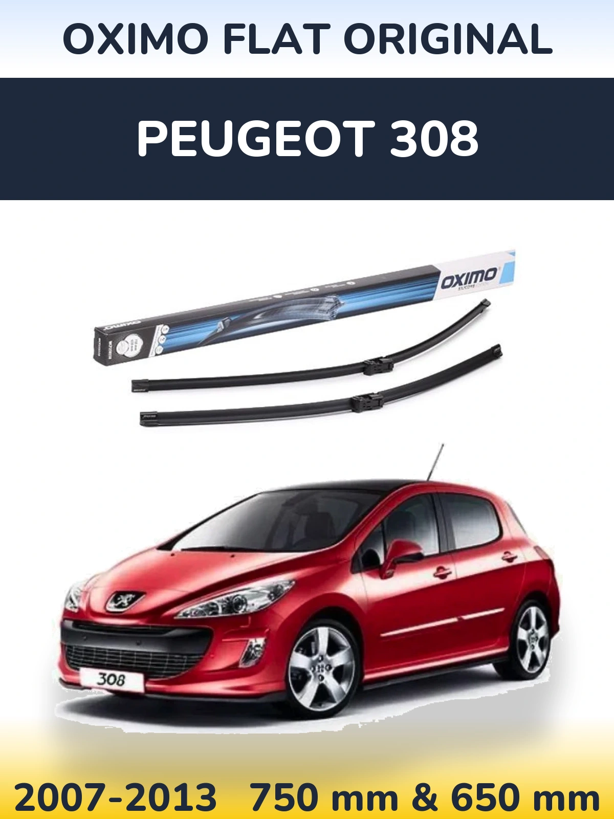Ștergătoare Oximo Flat Original pentru Peugeot 308