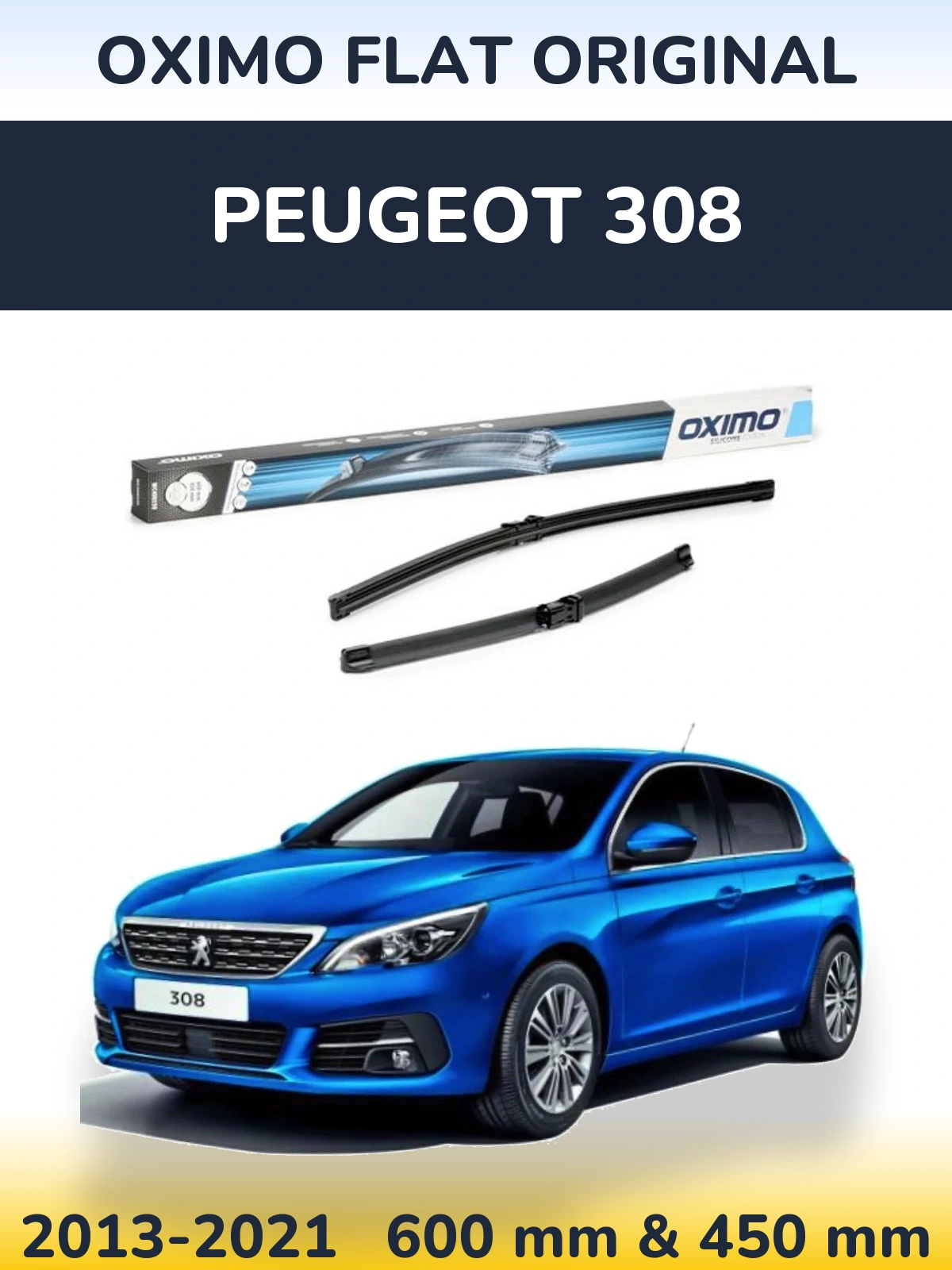 Ștergătoare Oximo Flat Original pentru Peugeot 308