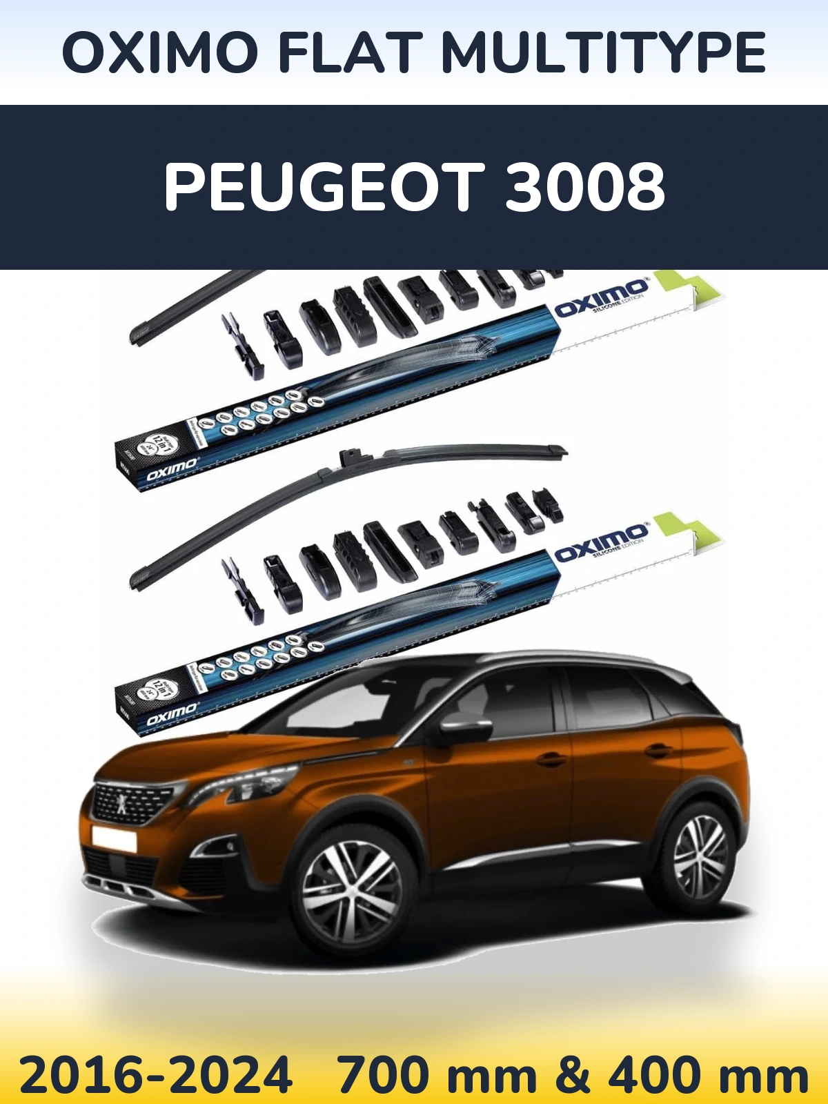 Ștergătoare Oximo Flat MultiTipe pentru Peugeot 3008