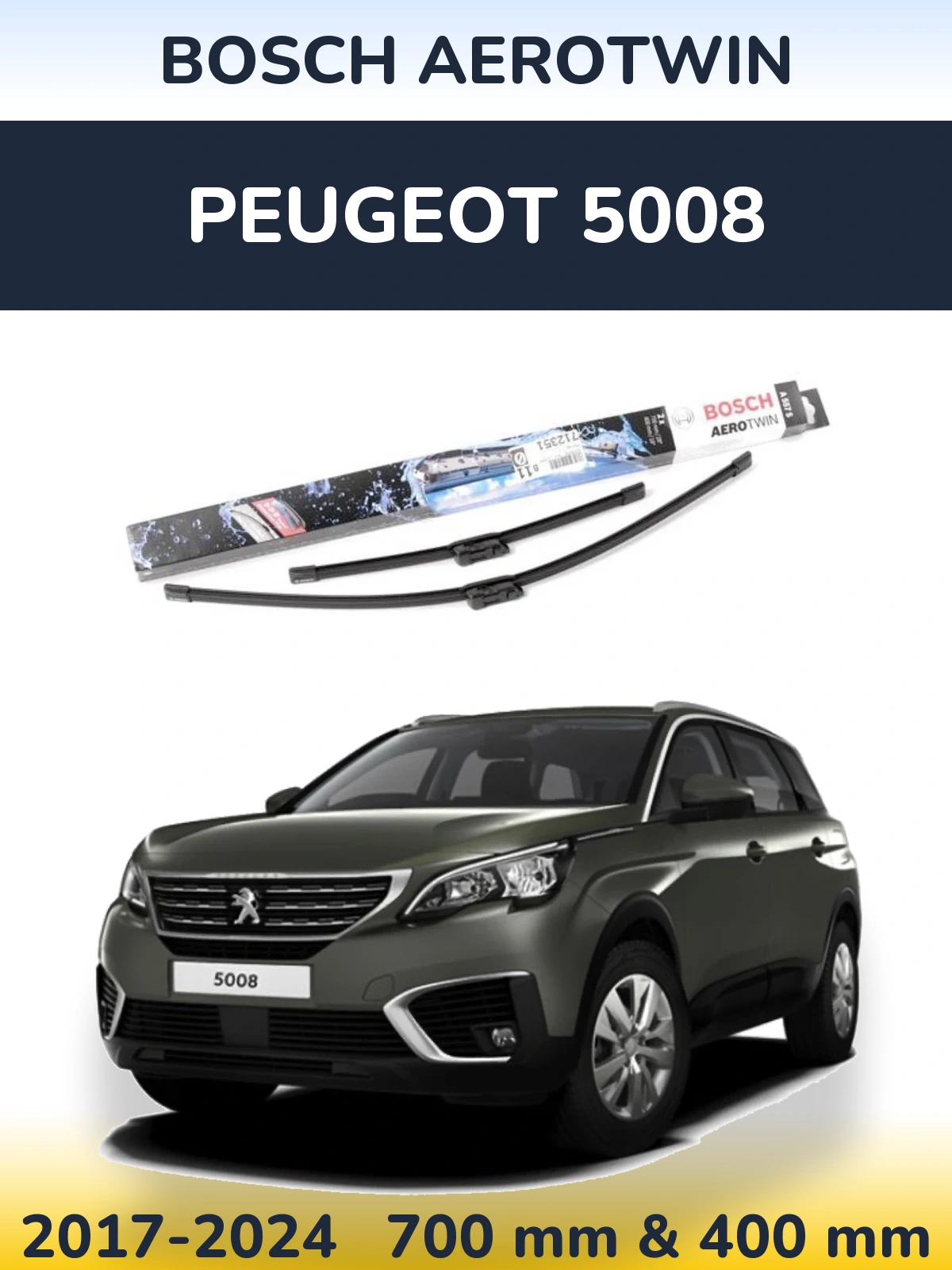Ștergătoare BOSCH AeroTwin pentru Peugeot 5008
