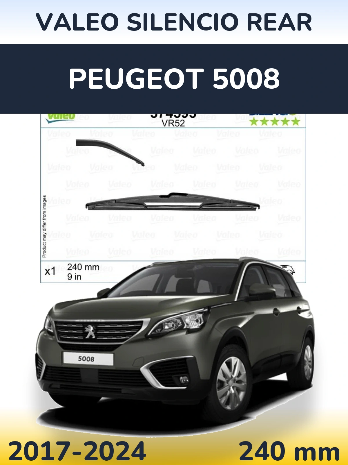 Ștergătoare Valeo Silencio Rear pentru Peugeot 5008