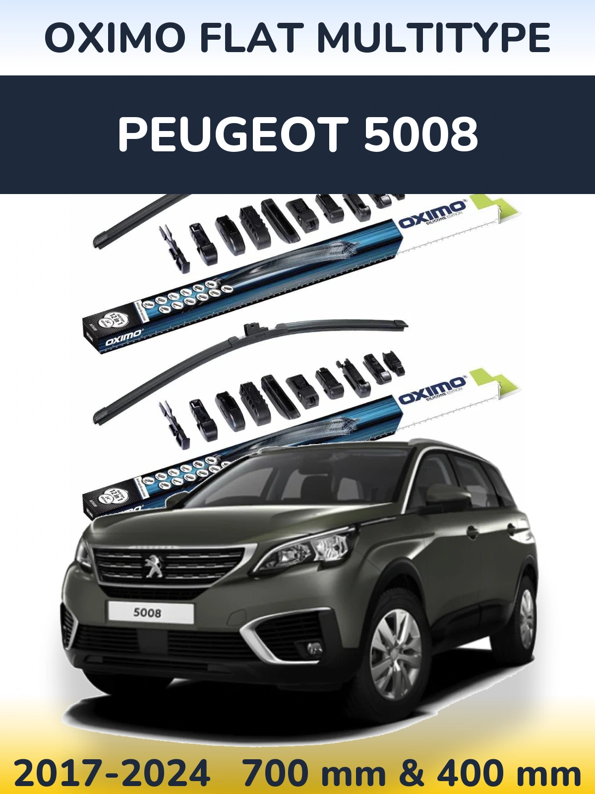 Ștergătoare Oximo Flat MultiTipe pentru Peugeot 5008