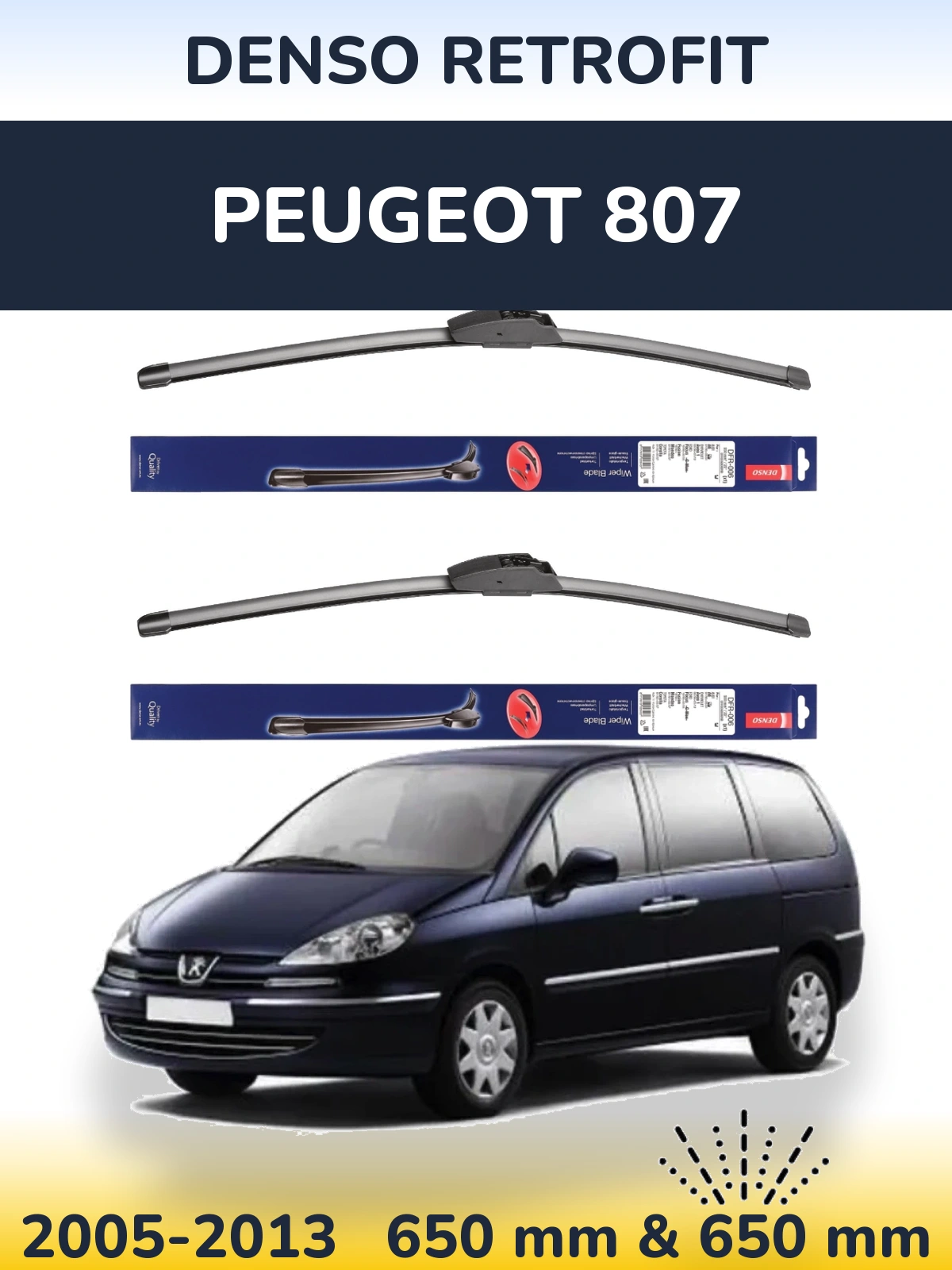 Ștergătoare Denso Retrofit pentru Peugeot 807
