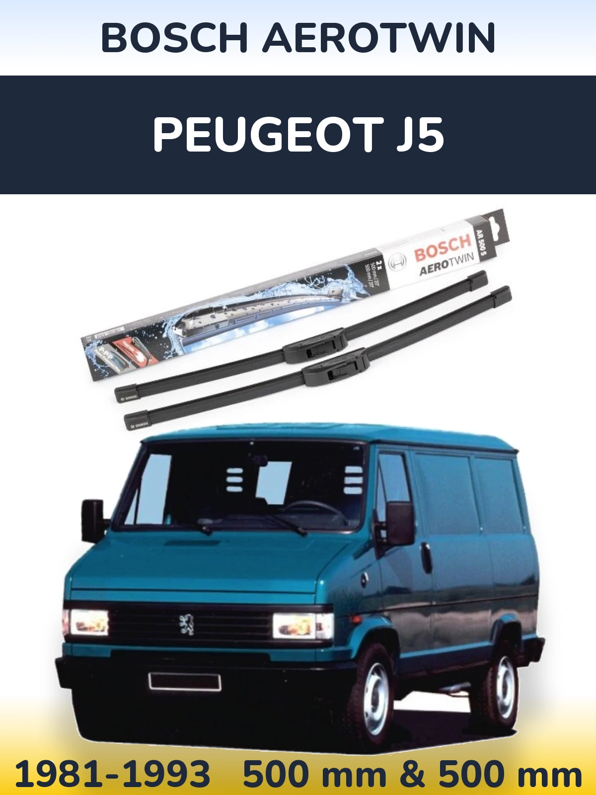 Ștergătoare BOSCH AeroTwin pentru Peugeot J5