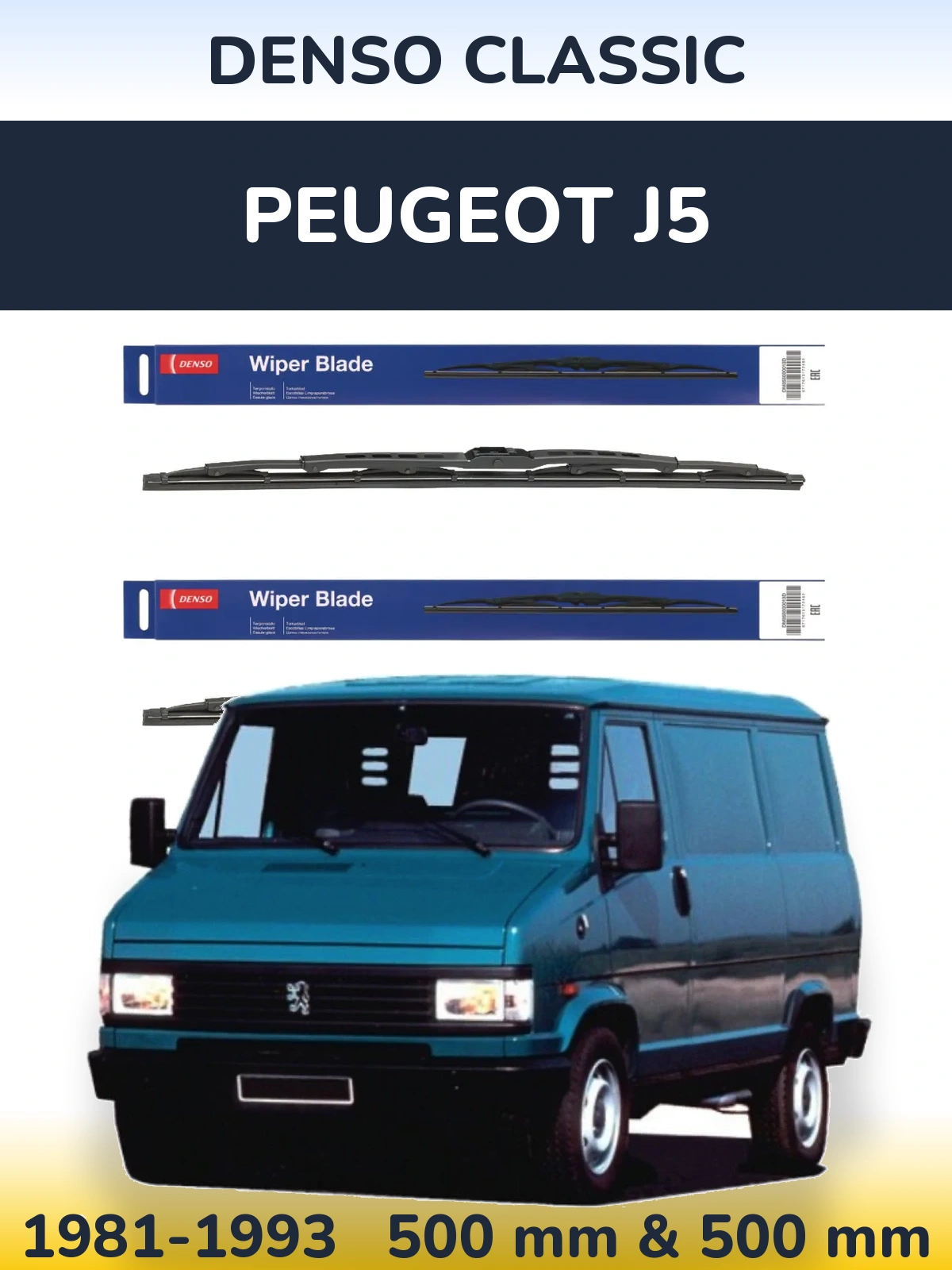 Ștergătoare Denso Classic pentru Peugeot J5