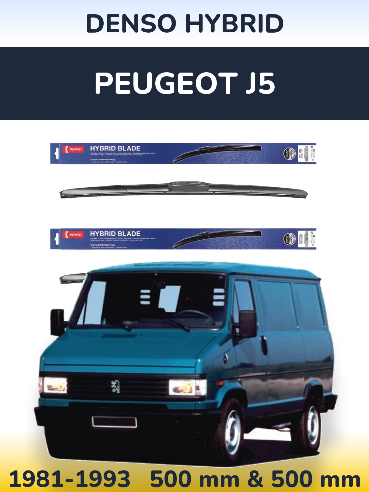 Ștergătoare Denso Hybrid pentru Peugeot J5