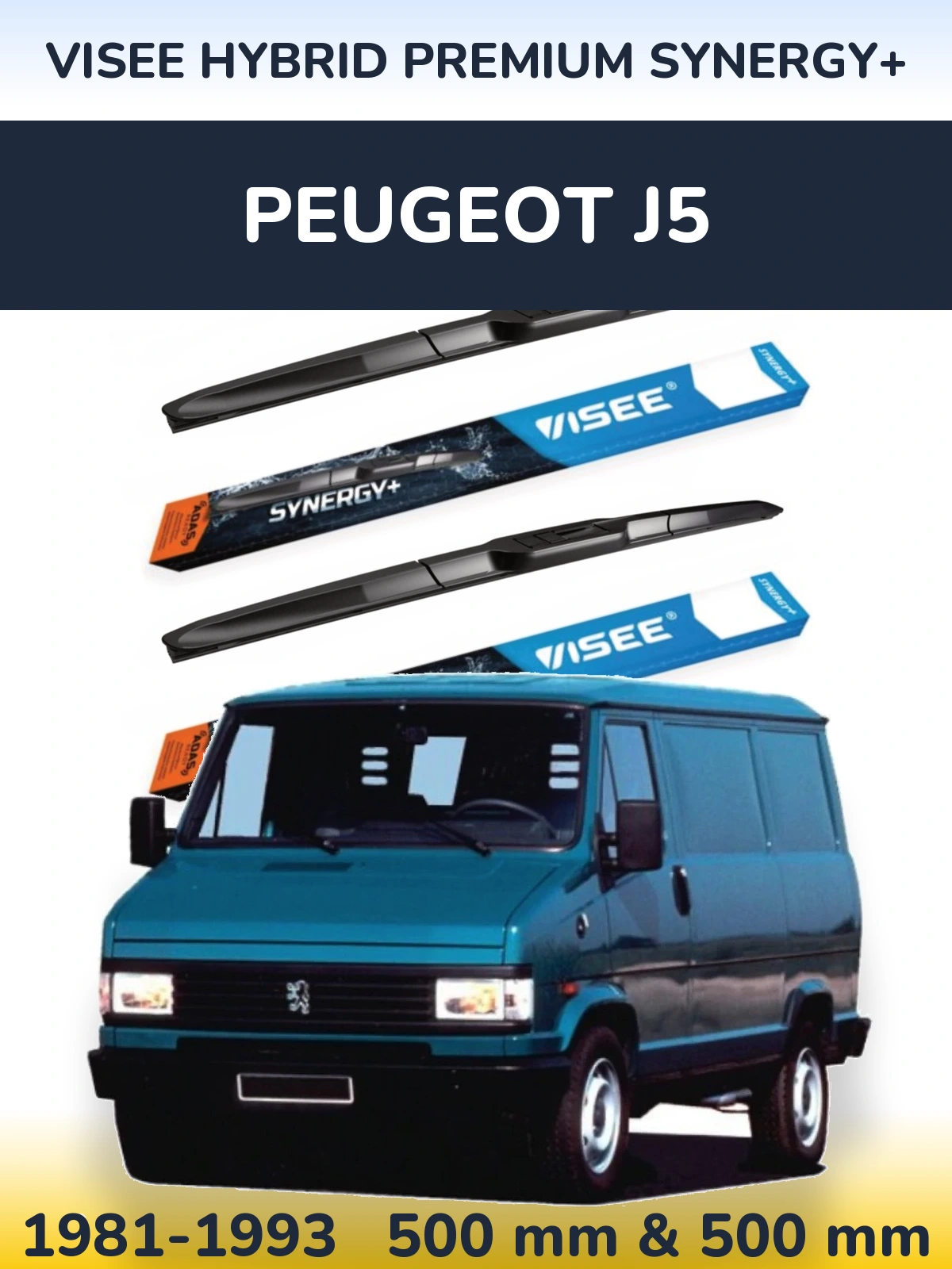 Ștergătoare VISEE HYBRID PREMIUM SYNERGY+ pentru Peugeot J5