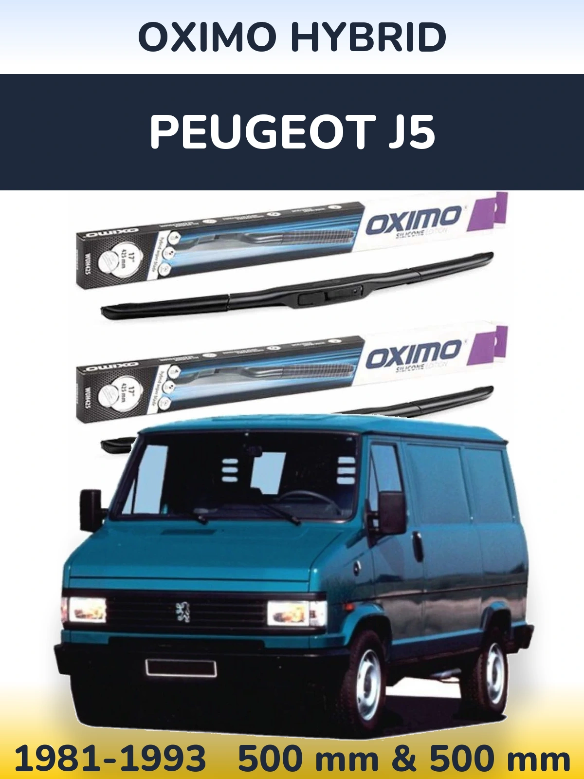 Ștergătoare Oximo Hybrid pentru Peugeot J5