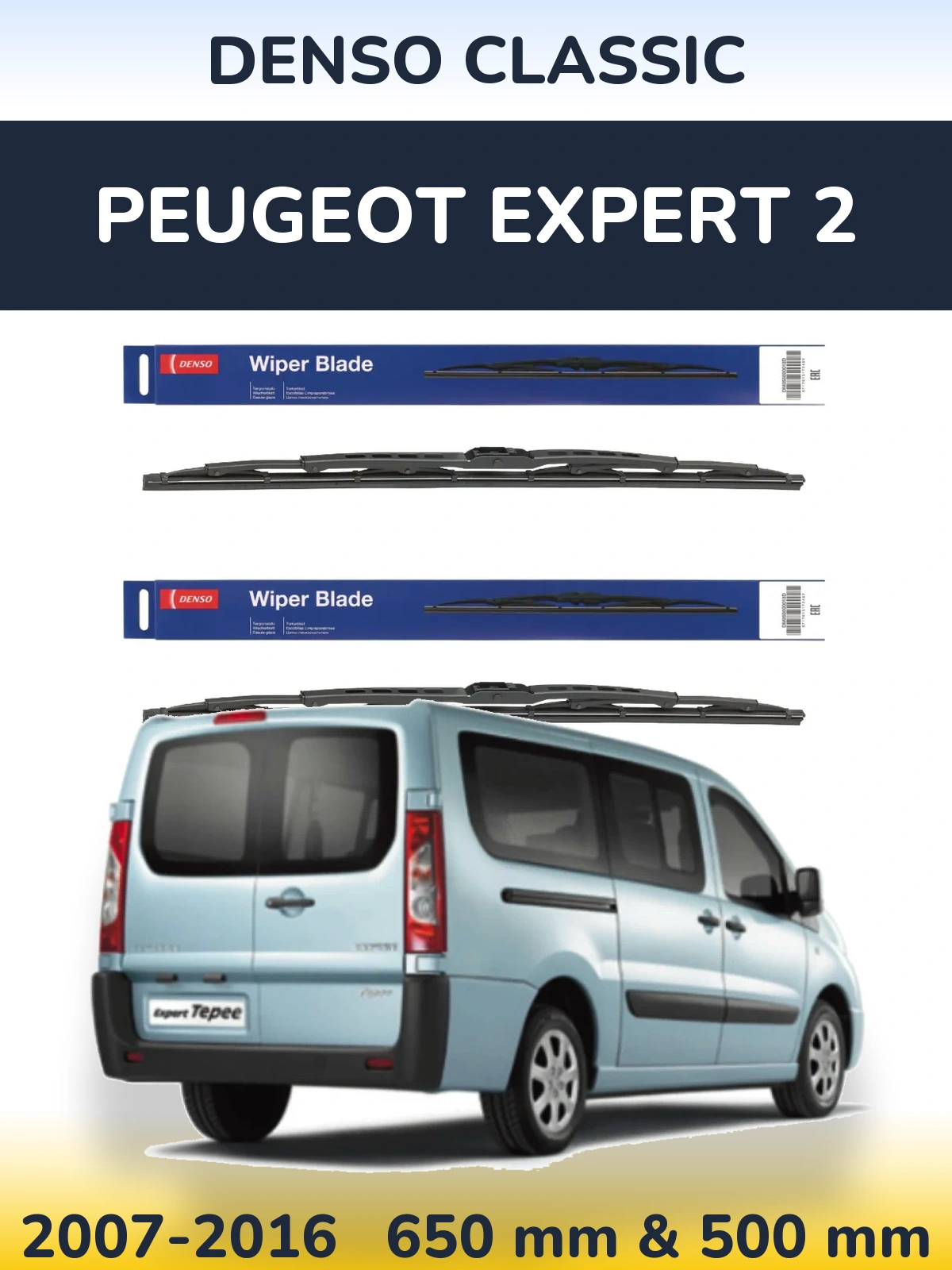 Ștergătoare Denso Classic pentru Peugeot Expert 2