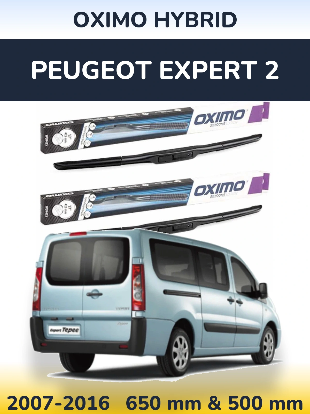 Ștergătoare Oximo Hybrid pentru Peugeot Expert 2