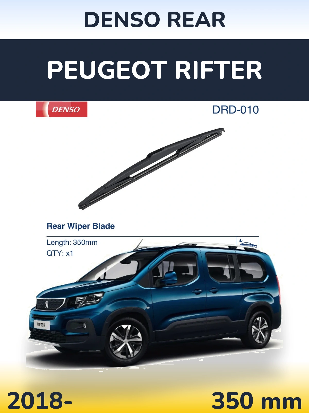 Ștergătoare Denso Rear pentru Peugeot Rifter