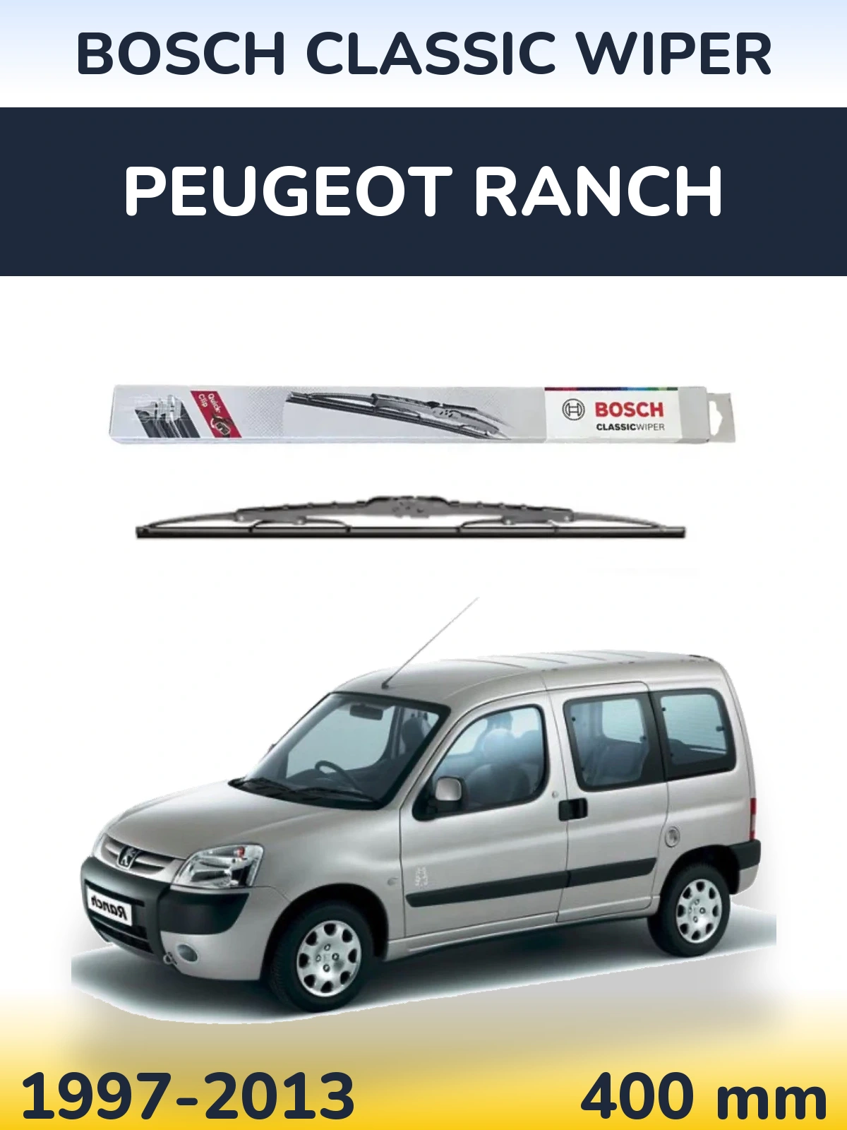 Ștergătoare BOSCH Classic Wiper pentru Peugeot Ranch