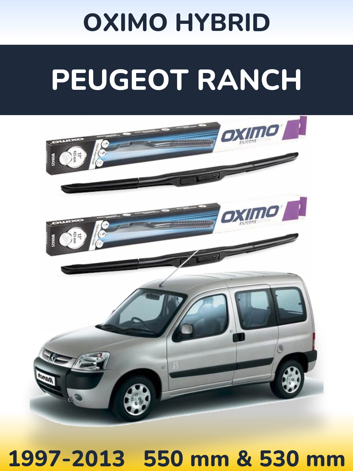 Ștergătoare Oximo Hybrid pentru Peugeot Ranch