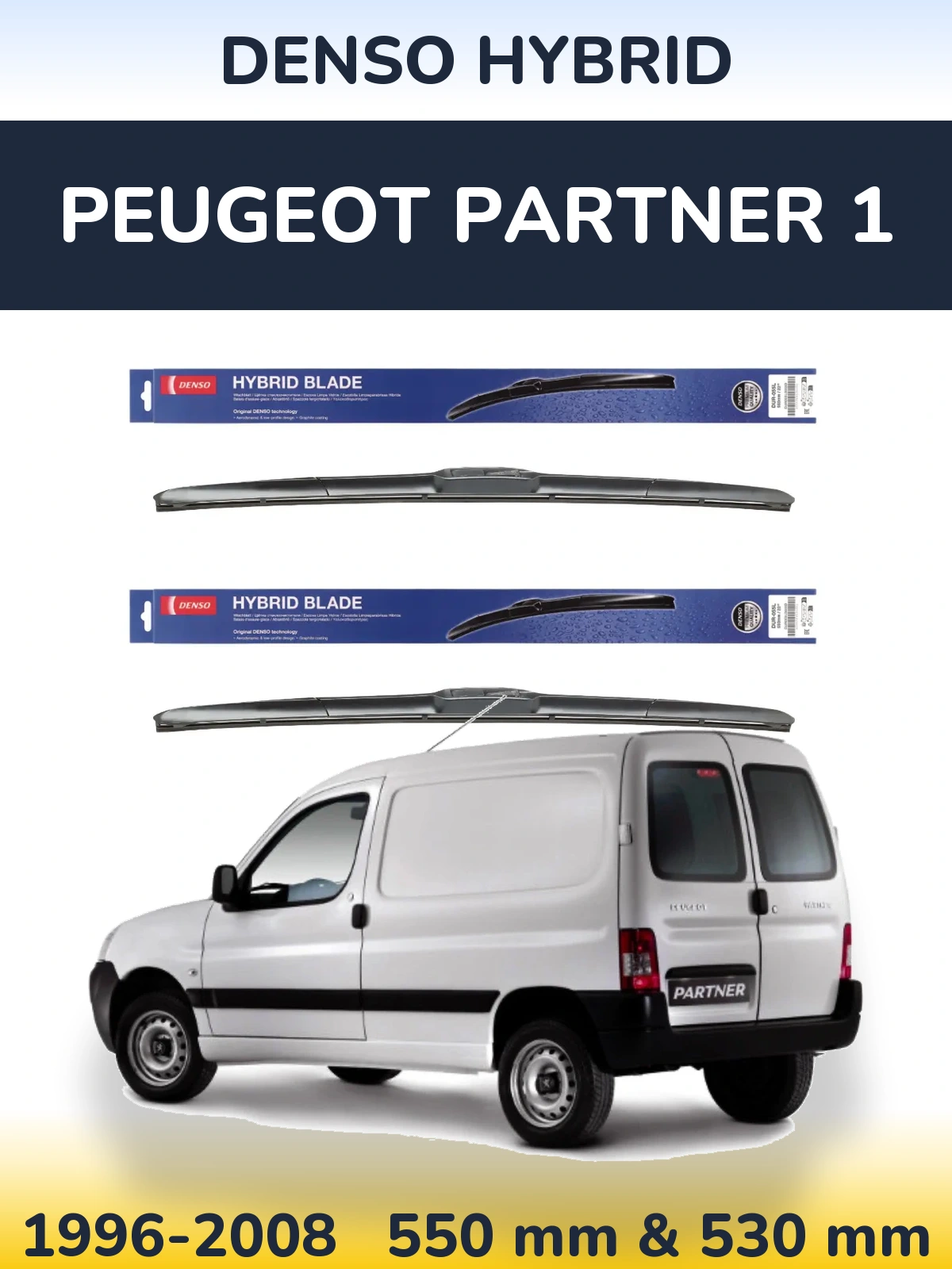Ștergătoare Denso Hybrid pentru Peugeot Partner 1