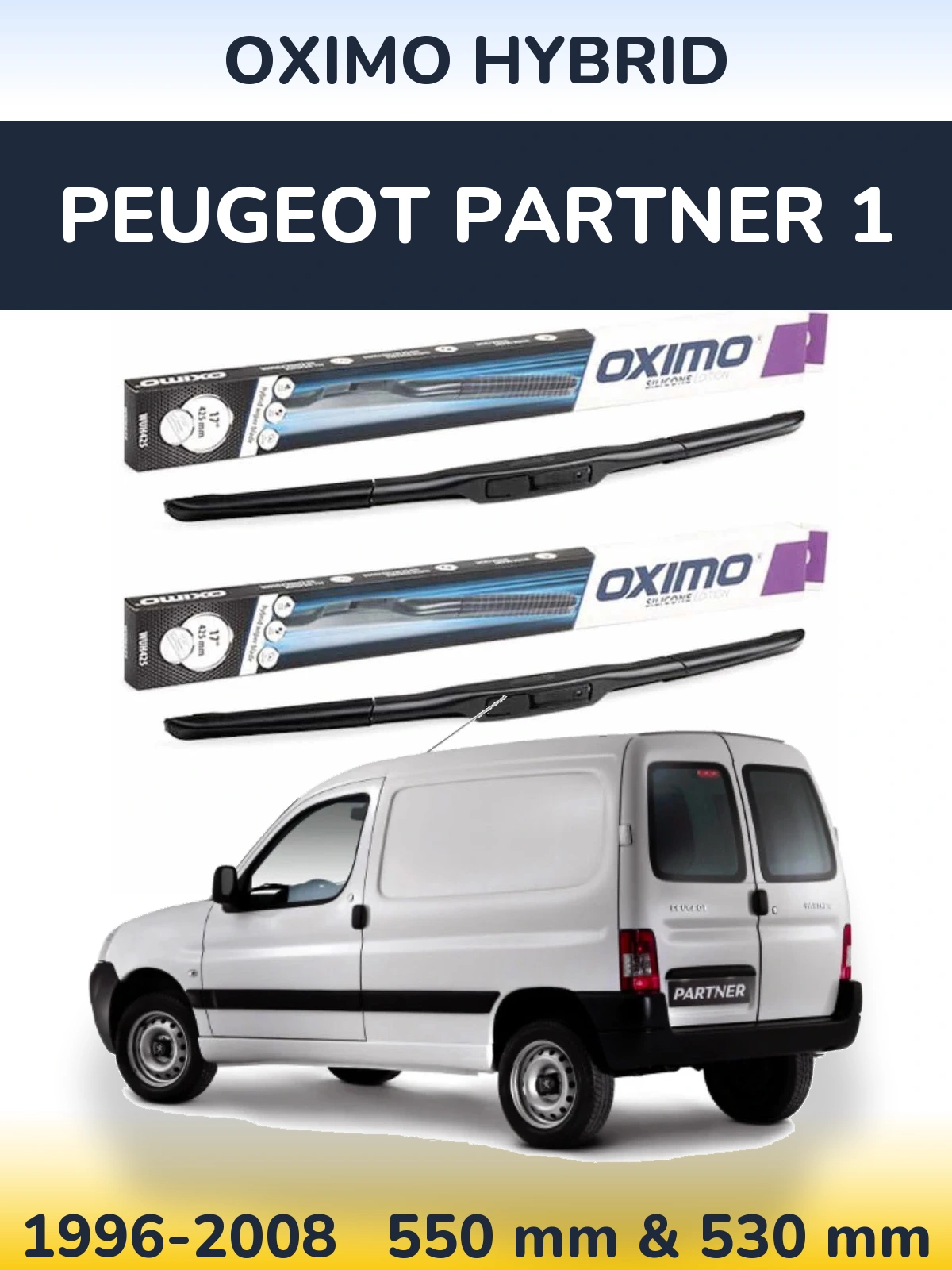 Ștergătoare Oximo Hybrid pentru Peugeot Partner 1