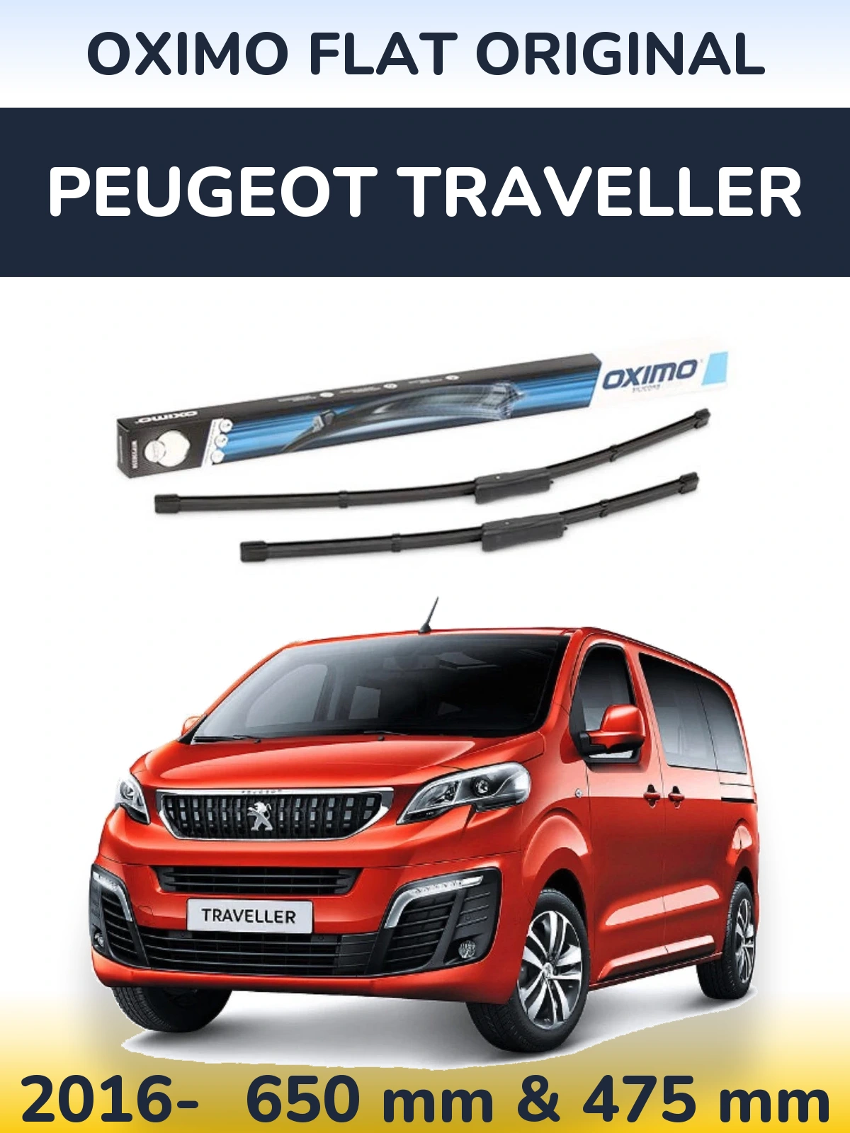 Ștergătoare Oximo Flat Original pentru Peugeot Traveller