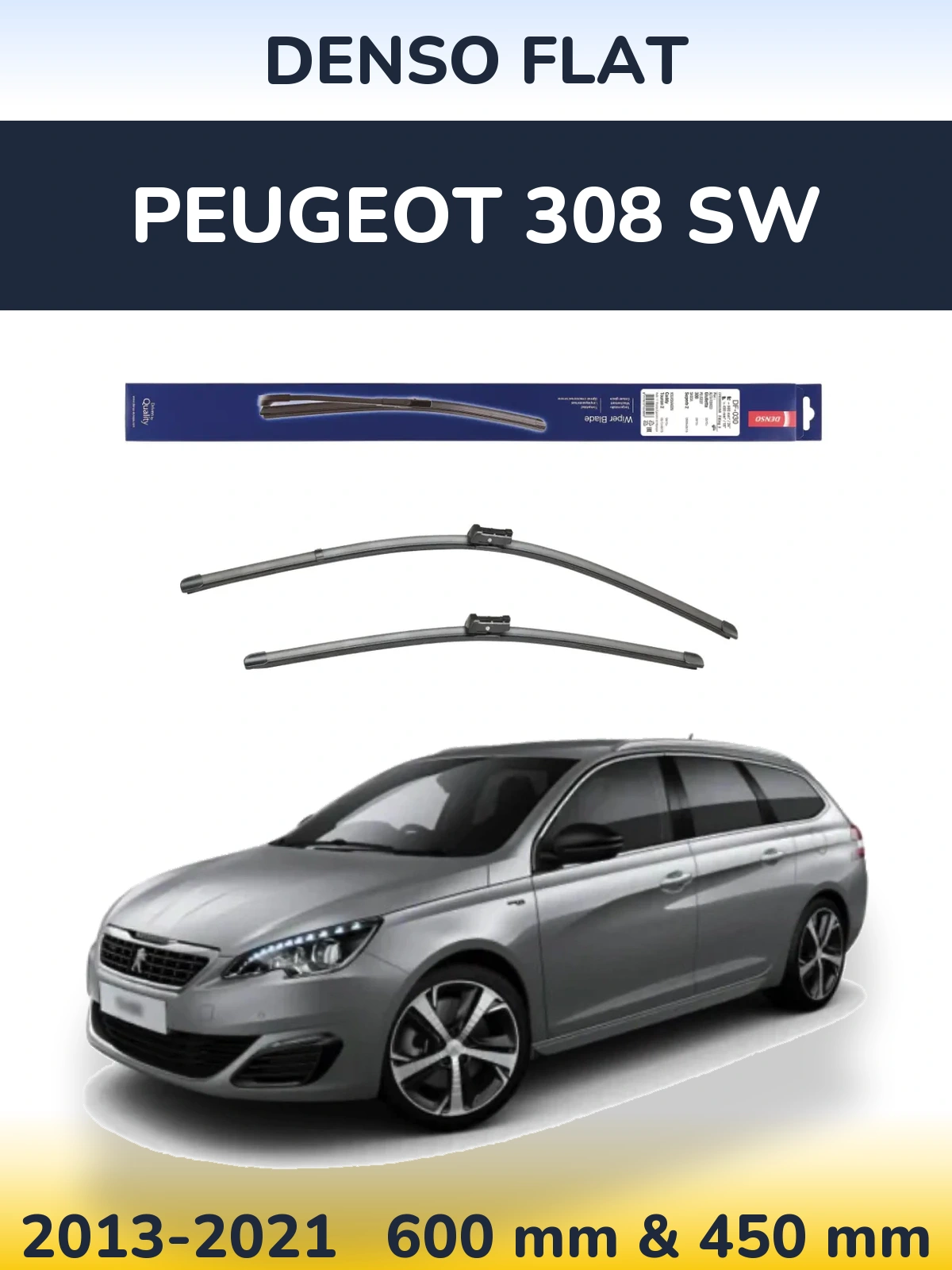 Ștergătoare Denso Flat pentru Peugeot 308 SW