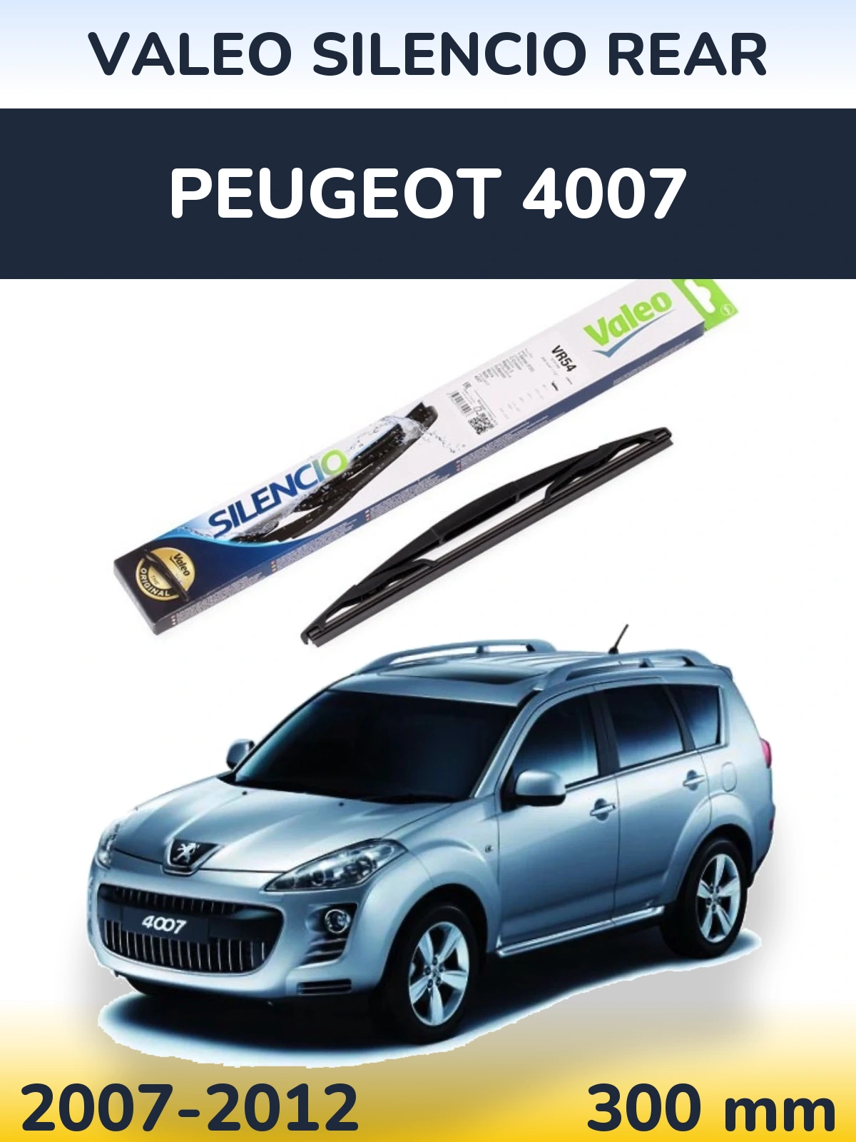 Ștergătoare Valeo Silencio Rear pentru Peugeot 4007