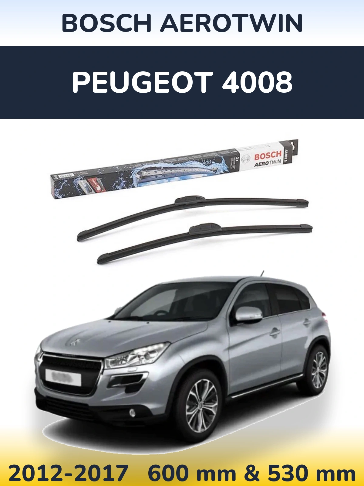 Ștergătoare BOSCH AeroTwin pentru Peugeot 4008