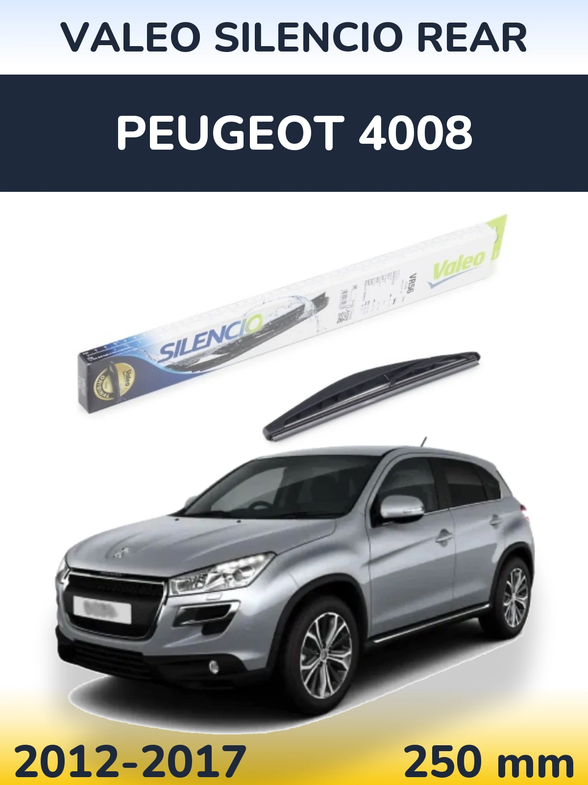 Ștergătoare Valeo Silencio Rear pentru Peugeot 4008
