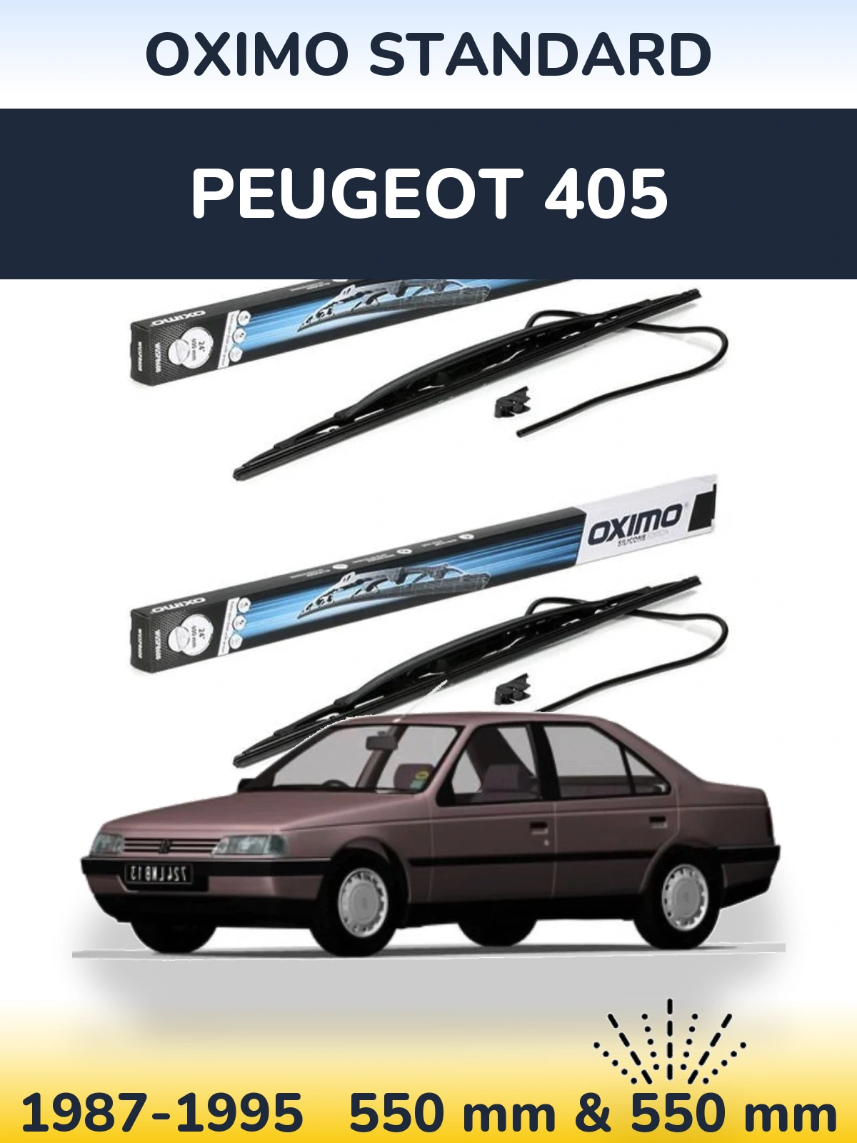 Ștergătoare Oximo Standard pentru Peugeot 405