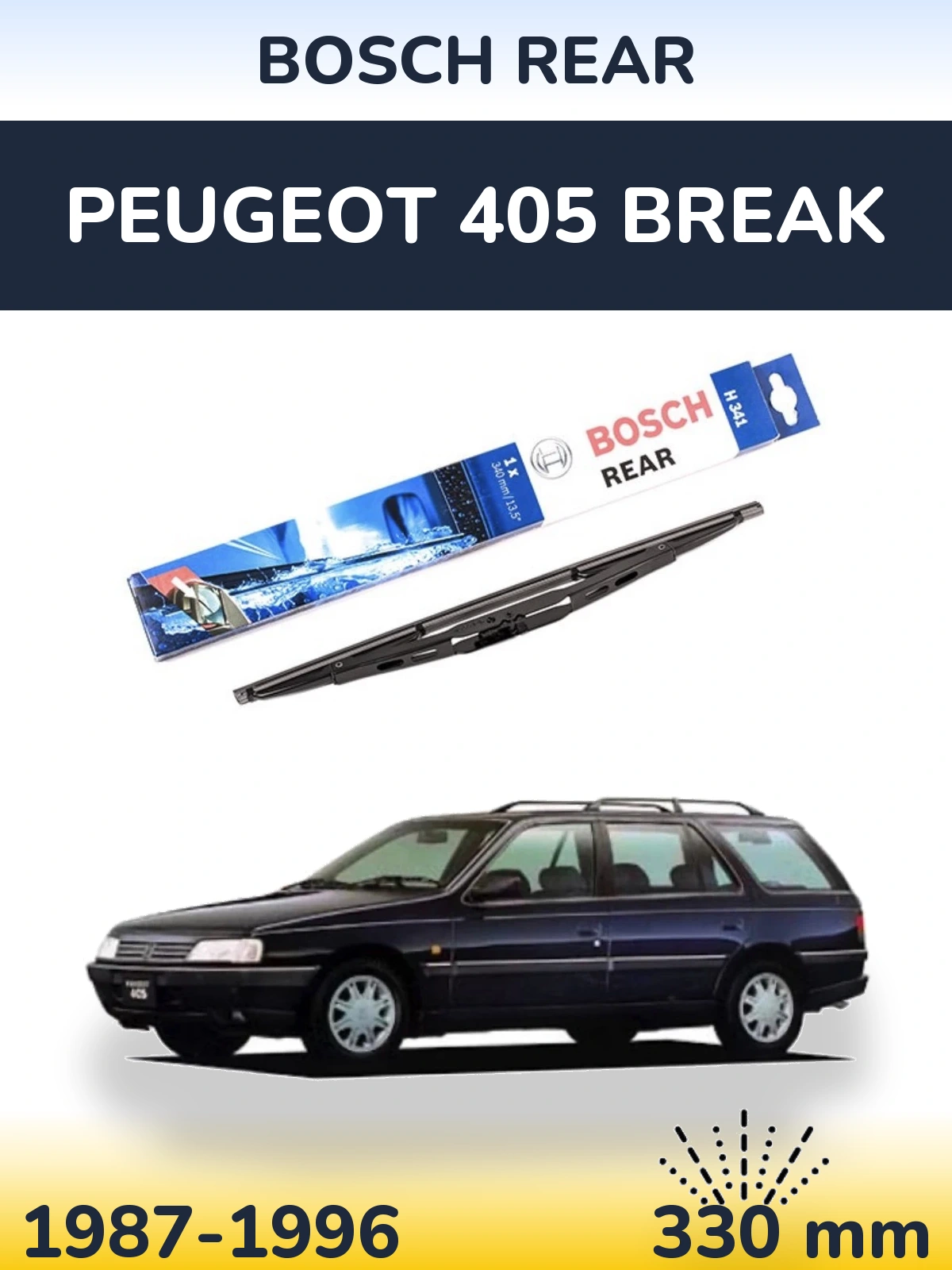 Ștergătoare BOSCH Rear pentru Peugeot 405 Break