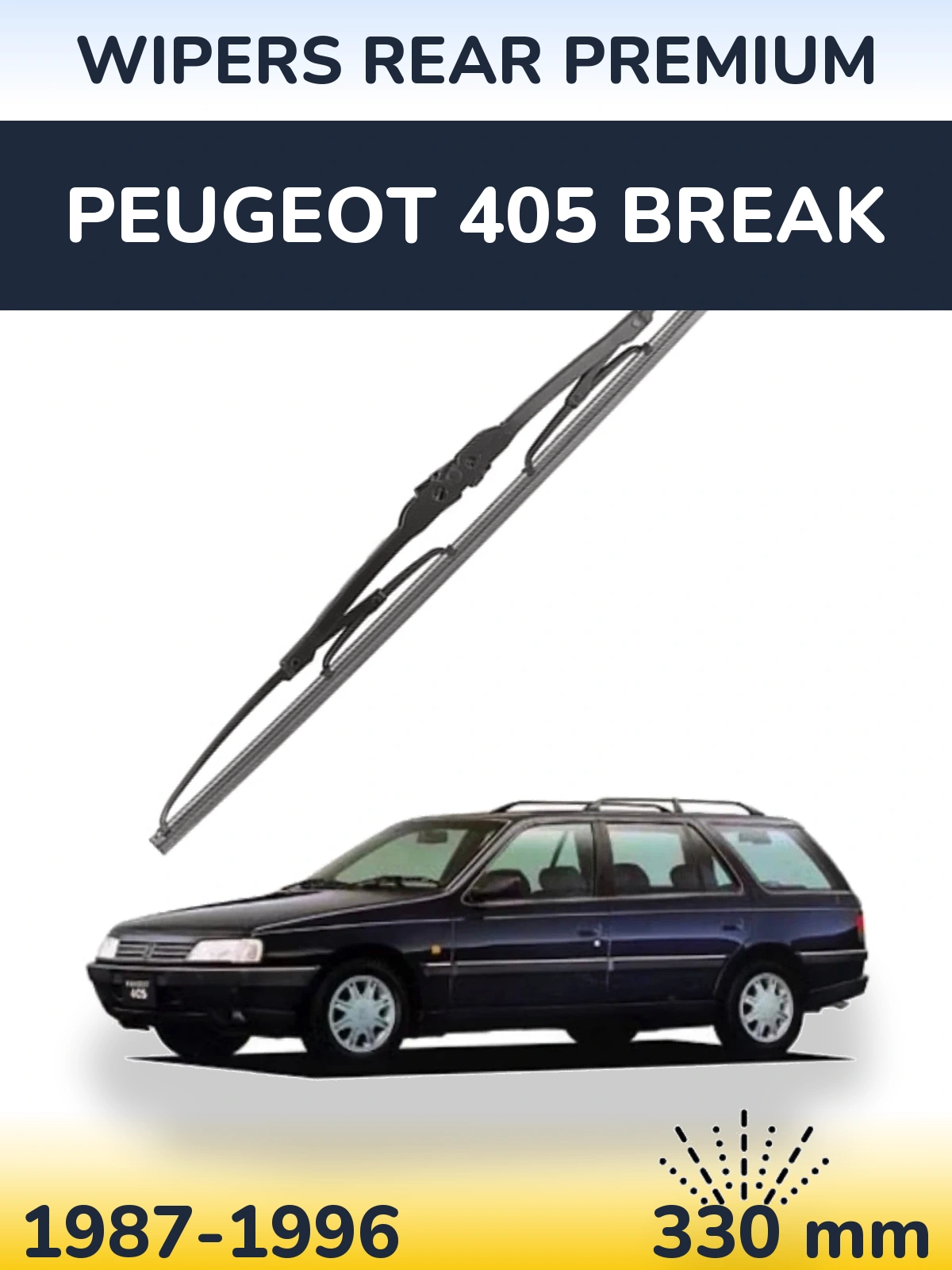 Ștergătoare WIPERS REAR PREMIUM pentru Peugeot 405 Break