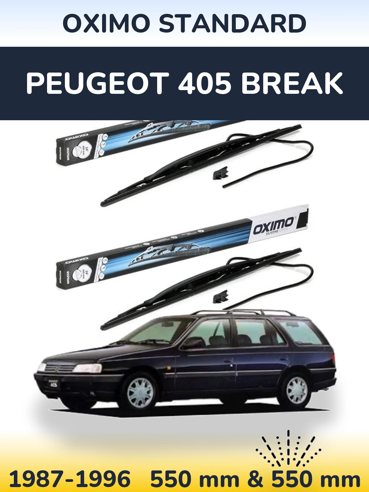 Ștergătoare Oximo Standard pentru Peugeot 405 Break