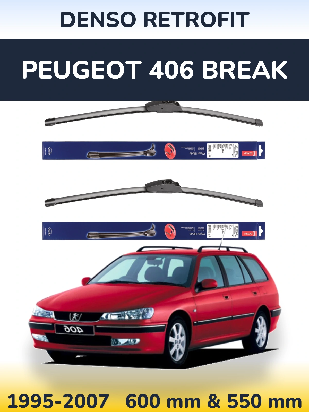 Ștergătoare Denso Retrofit pentru Peugeot 406 Break