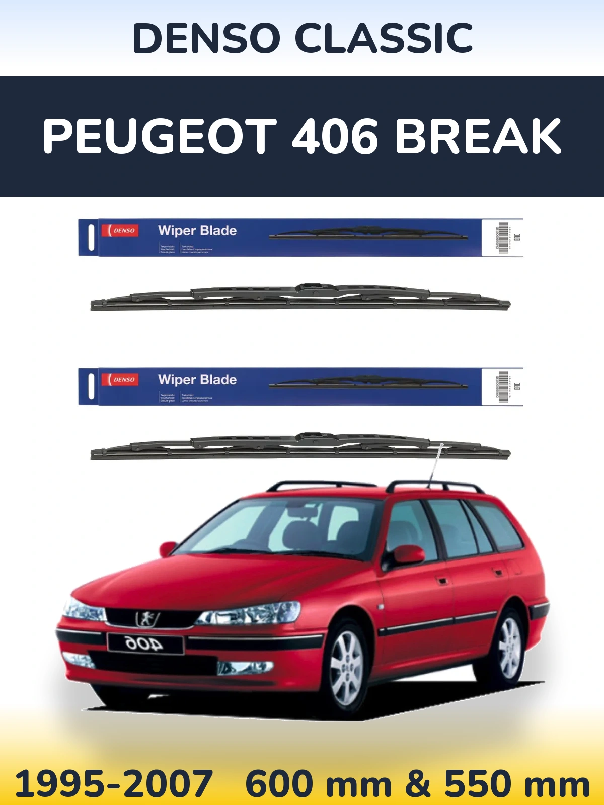Ștergătoare Denso Classic pentru Peugeot 406 Break