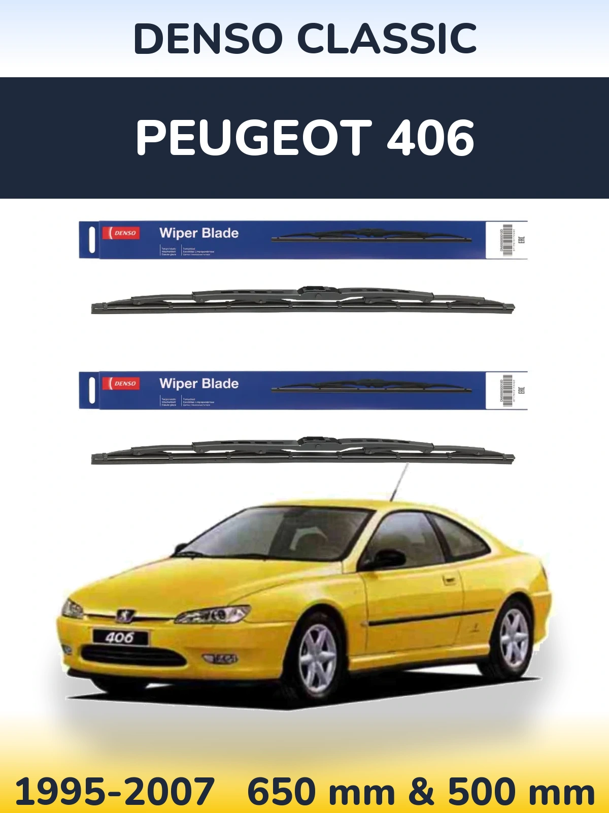 Ștergătoare Denso Classic pentru Peugeot 406