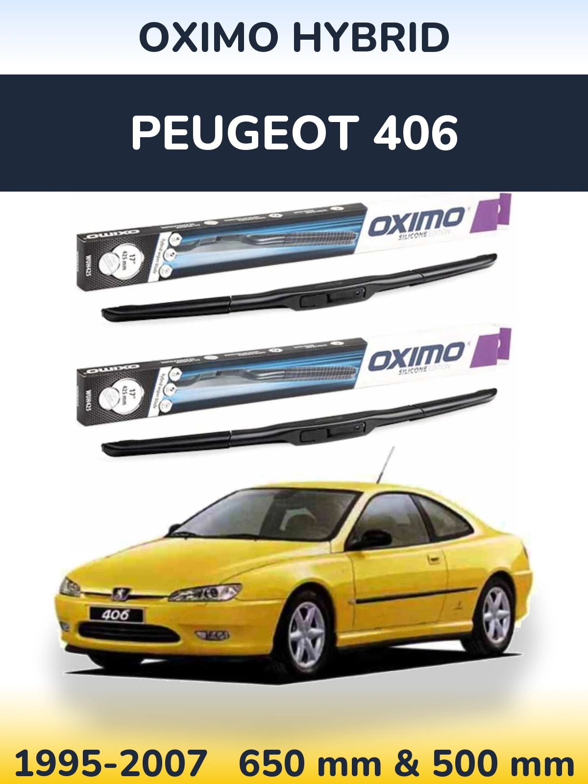 Ștergătoare Oximo Hybrid pentru Peugeot 406