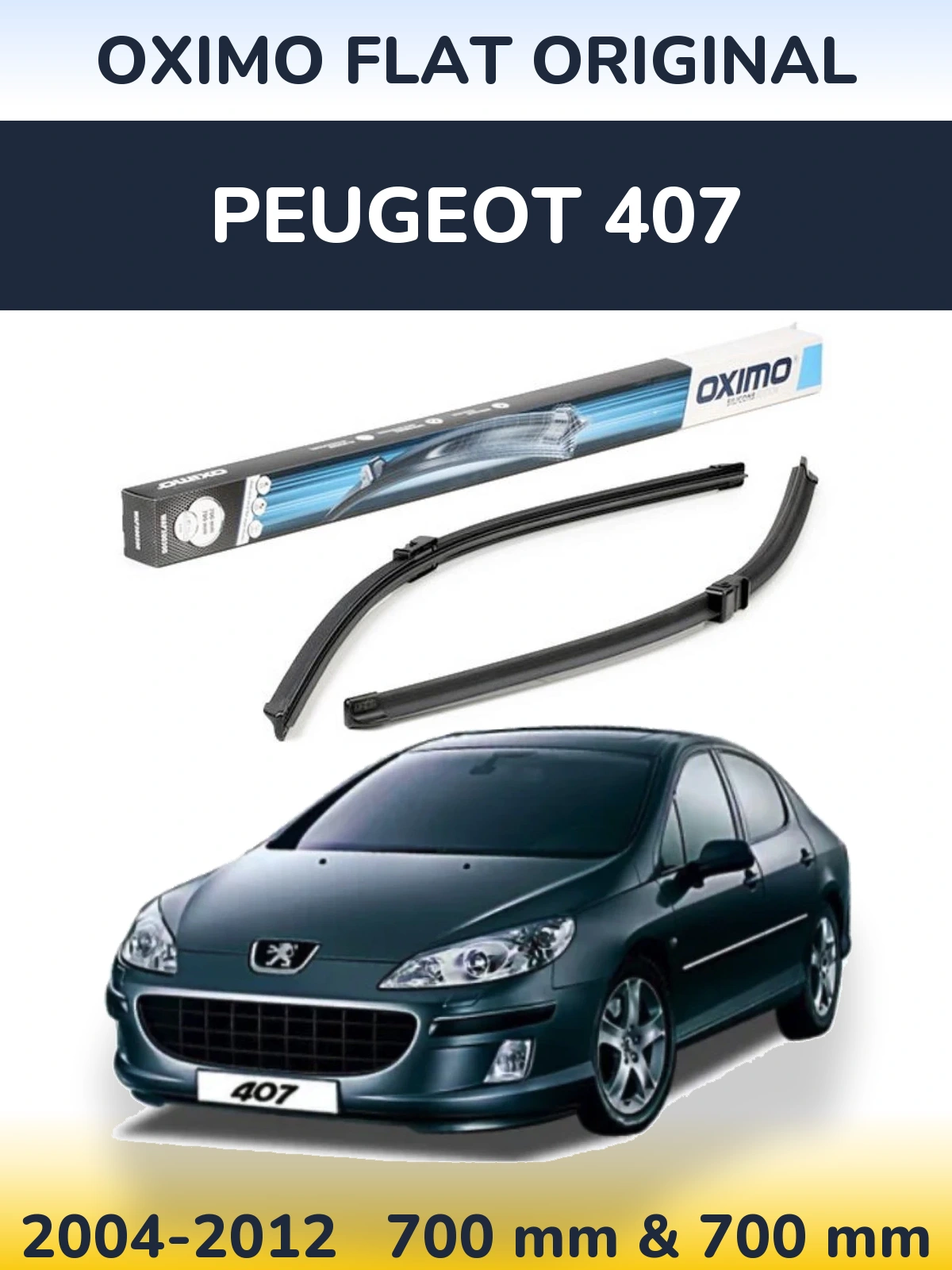 Ștergătoare Oximo Flat Original pentru Peugeot 407