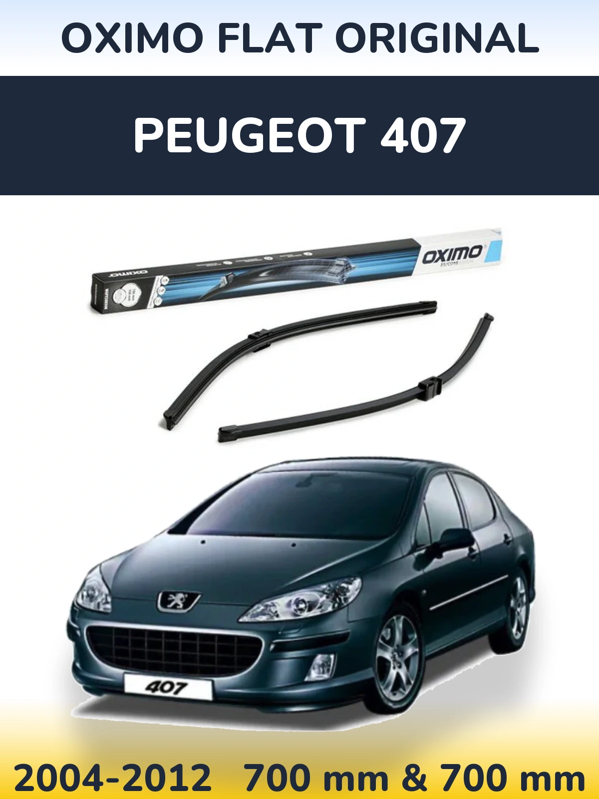 Ștergătoare Oximo Flat Original pentru Peugeot 407