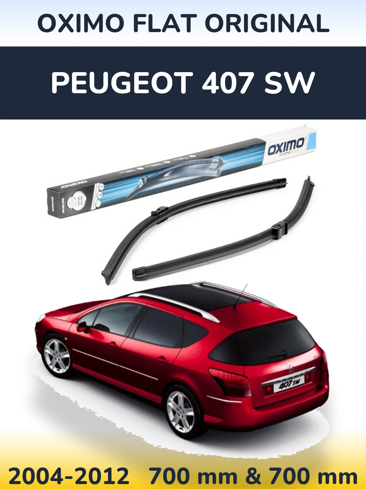 Ștergătoare Oximo Flat Original pentru Peugeot 407 SW