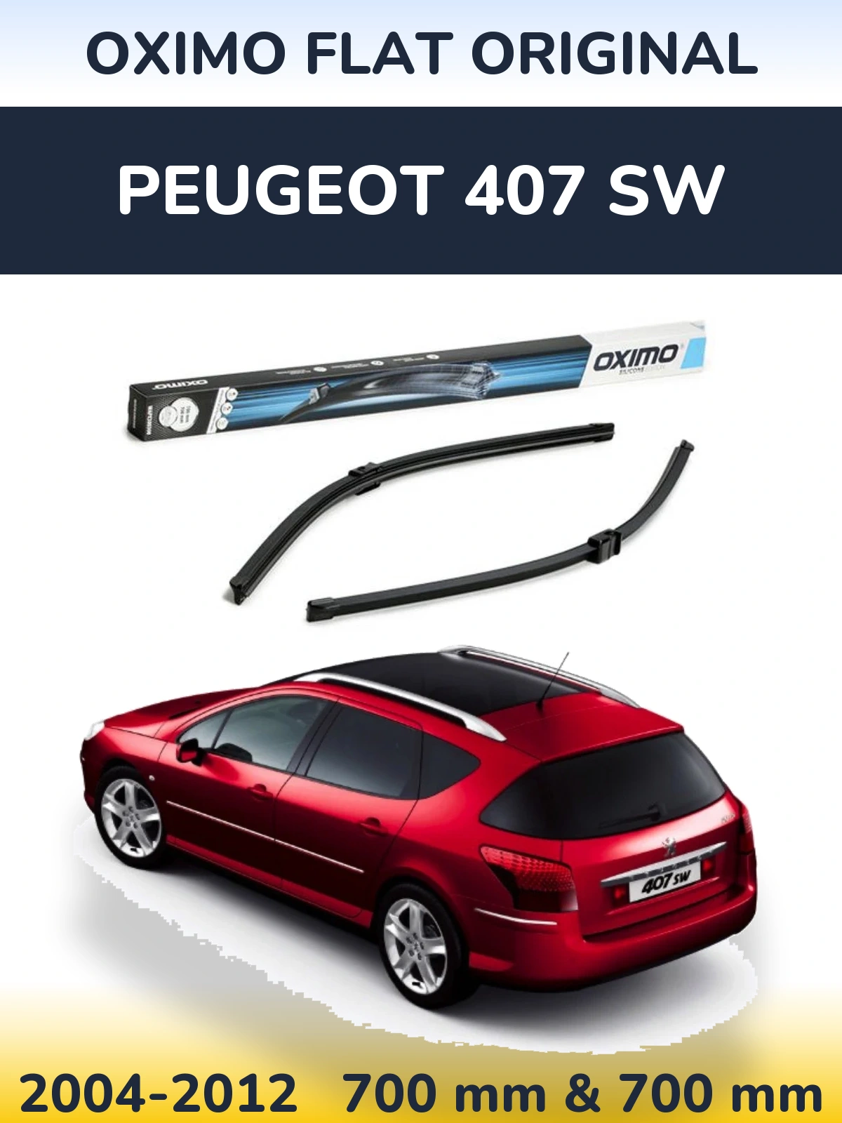 Ștergătoare Oximo Flat Original pentru Peugeot 407 SW