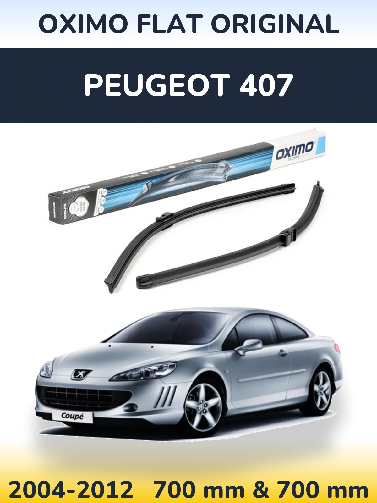 Ștergătoare Oximo Flat Original pentru Peugeot 407