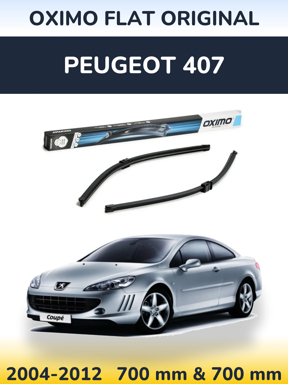 Ștergătoare Oximo Flat Original pentru Peugeot 407