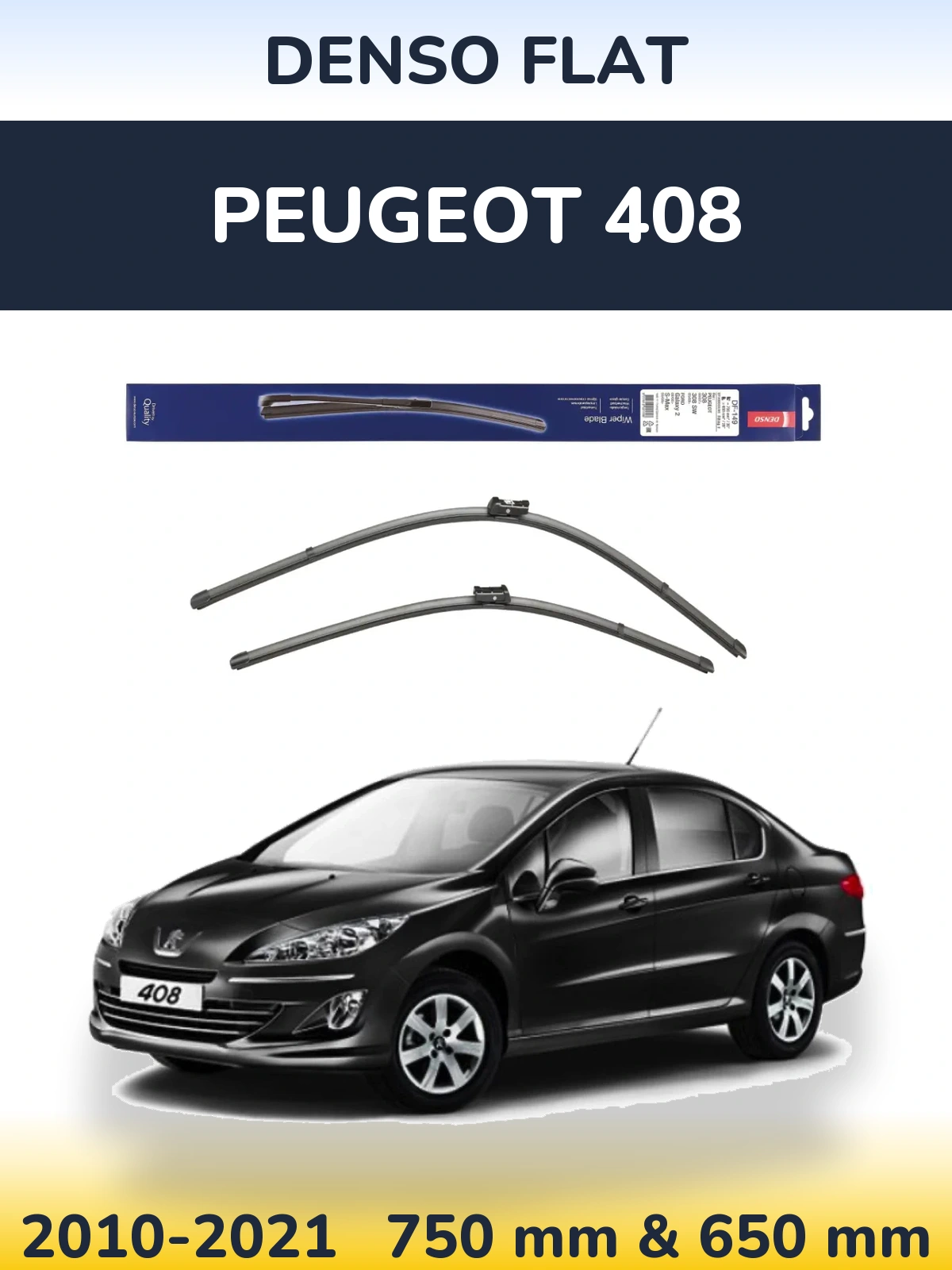 Ștergătoare Denso Flat pentru Peugeot 408