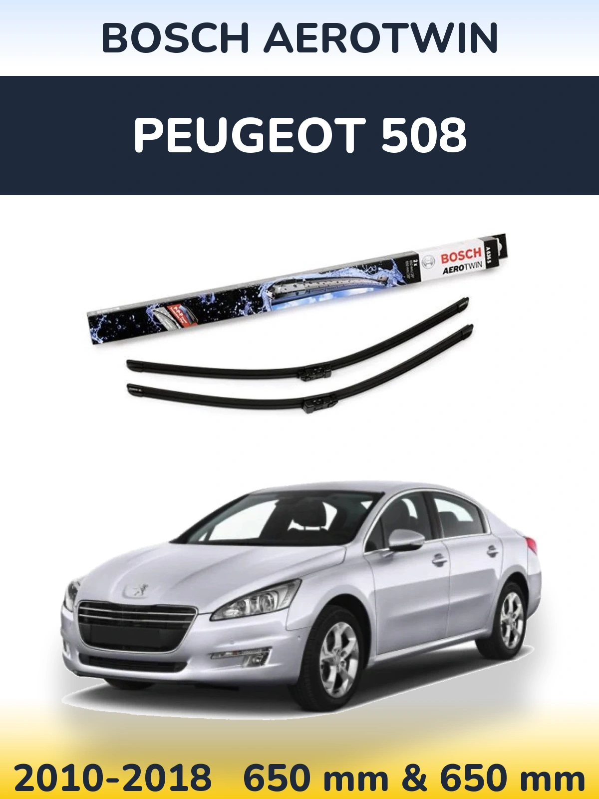 Ștergătoare BOSCH AeroTwin pentru Peugeot 508