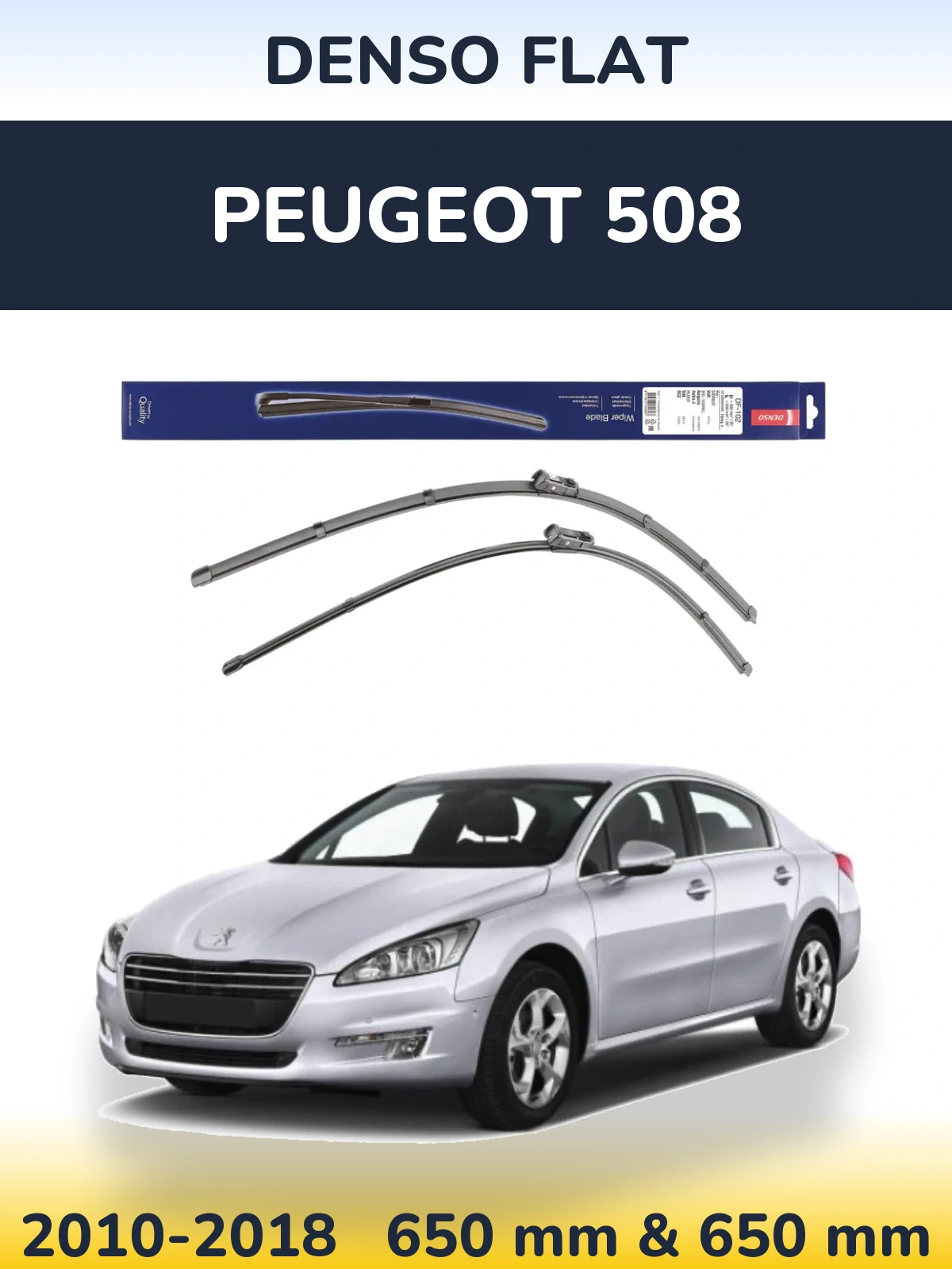 Ștergătoare Denso Flat pentru Peugeot 508