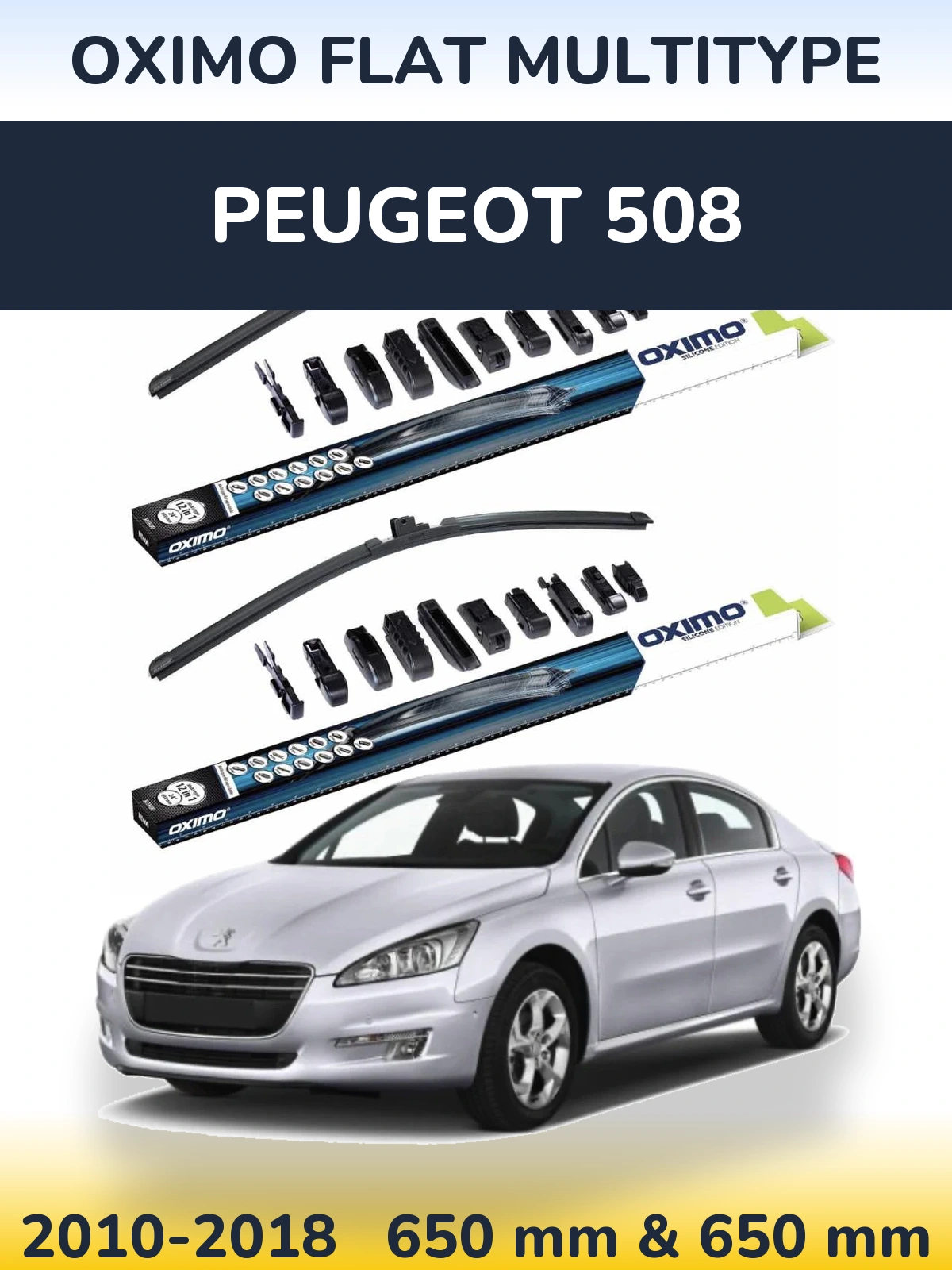 Ștergătoare Oximo Flat MultiTipe pentru Peugeot 508