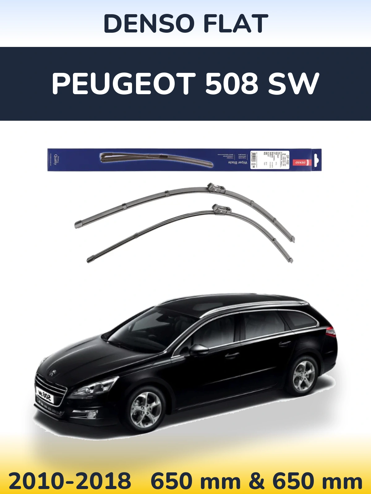 Ștergătoare Denso Flat pentru Peugeot 508 SW