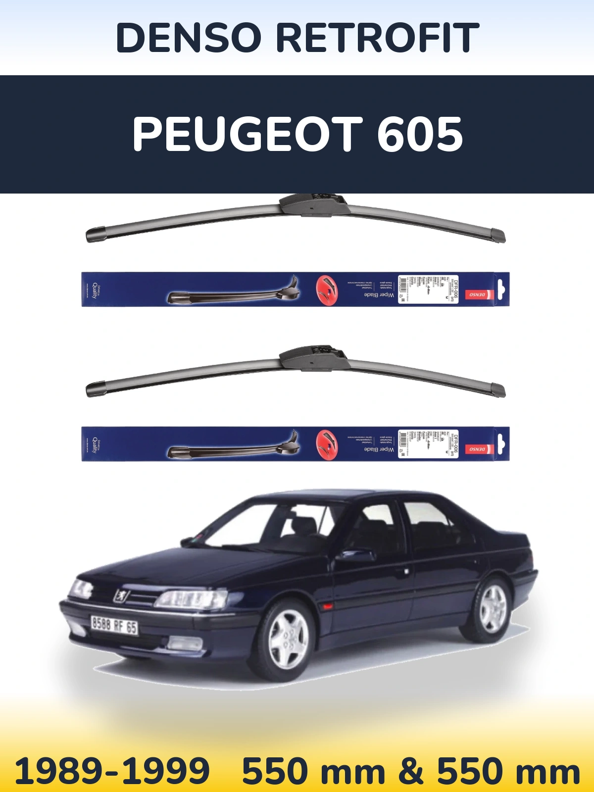 Ștergătoare Denso Retrofit pentru Peugeot 605