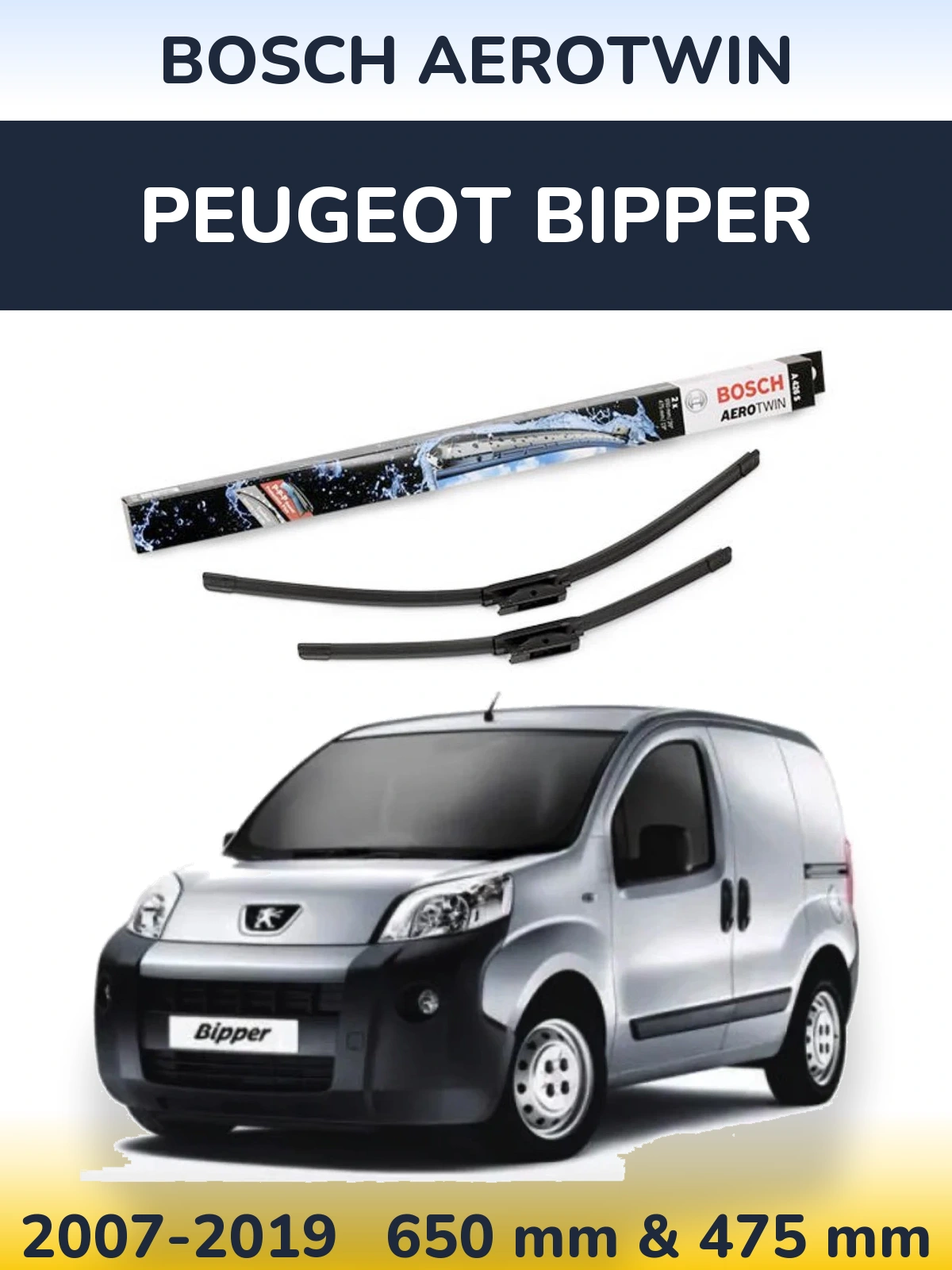 Ștergătoare BOSCH AeroTwin pentru Peugeot Bipper