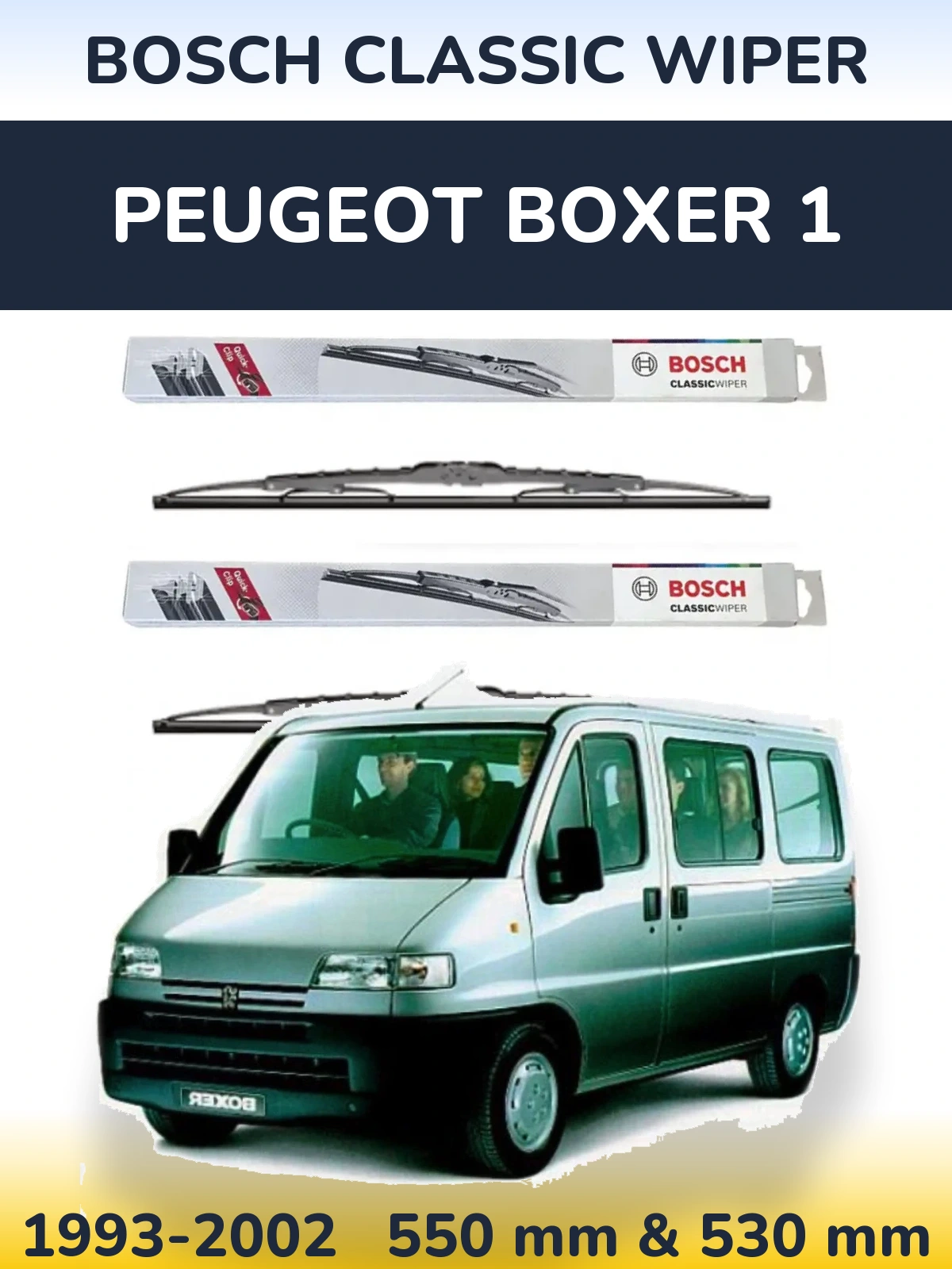 Ștergătoare BOSCH Classic Wiper pentru Peugeot Boxer 1