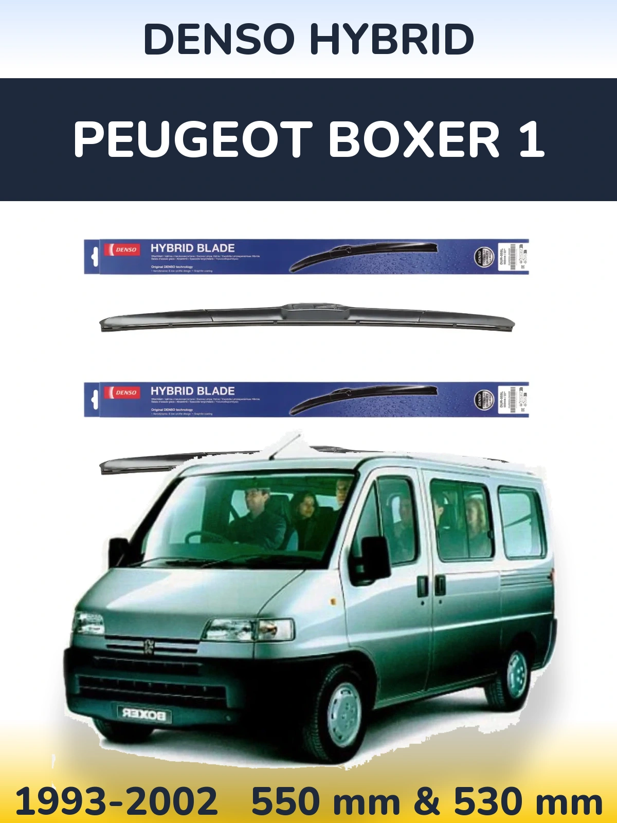 Ștergătoare Denso Hybrid pentru Peugeot Boxer 1