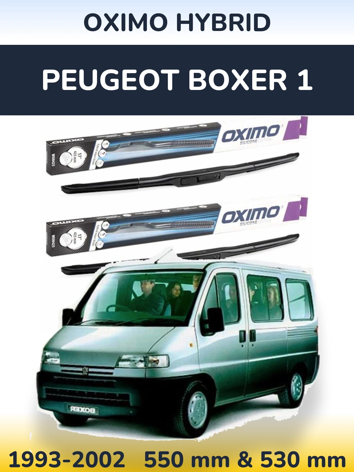 Ștergătoare Oximo Hybrid pentru Peugeot Boxer 1